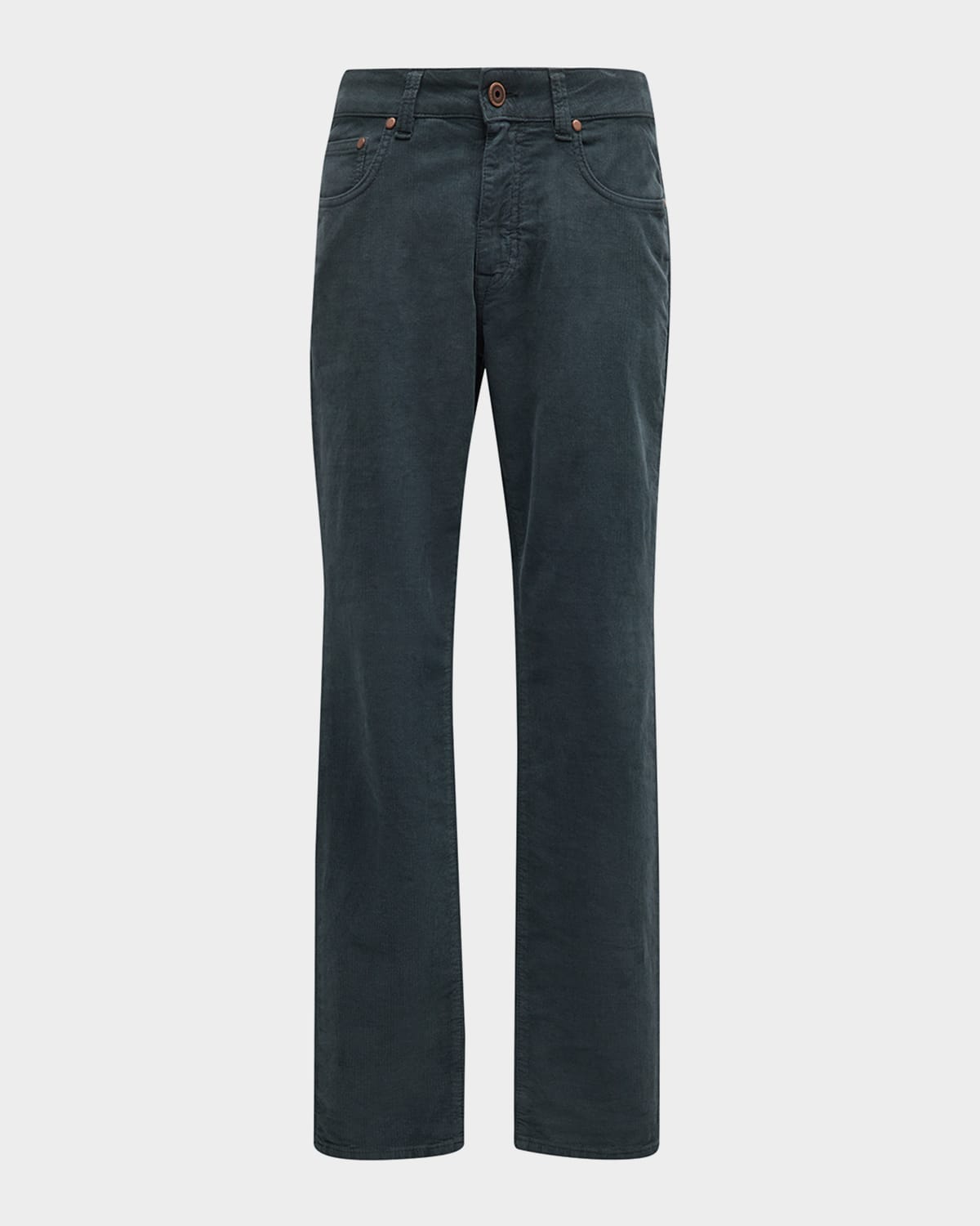 Boglioli Men's Petrol 5-Pocket Corduroy Pants