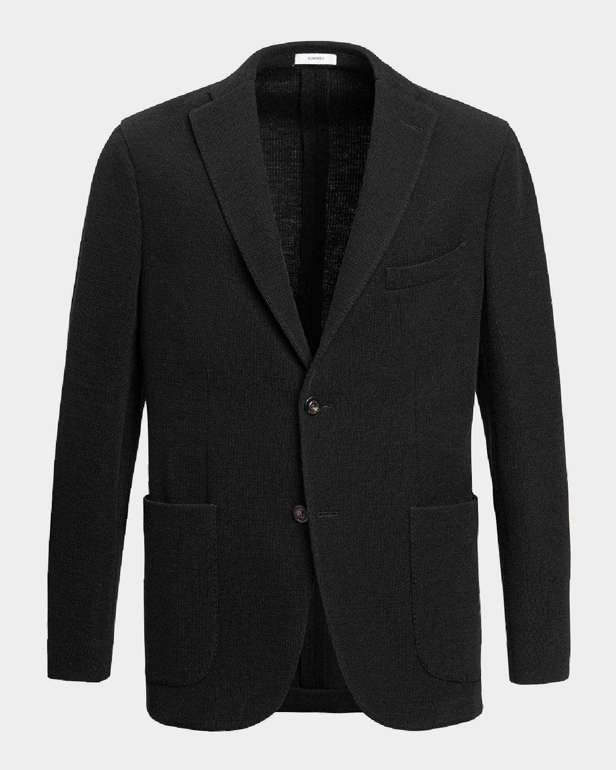 Boglioli Men's Solid Knit Blazer