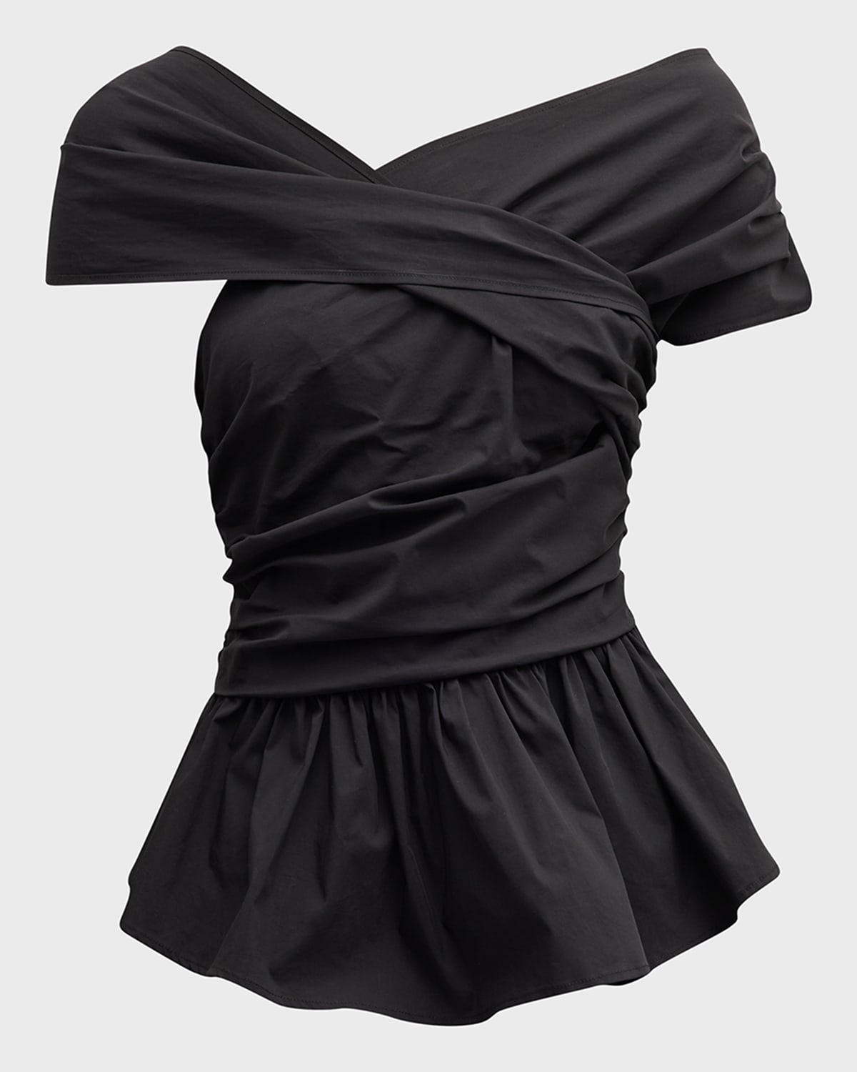 Altuzarra Pella Off-Shoulder Peplum Top