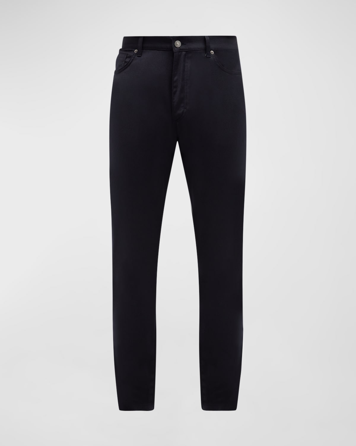 ZEGNA Men's 5-Pocket Wool Flannel Pants