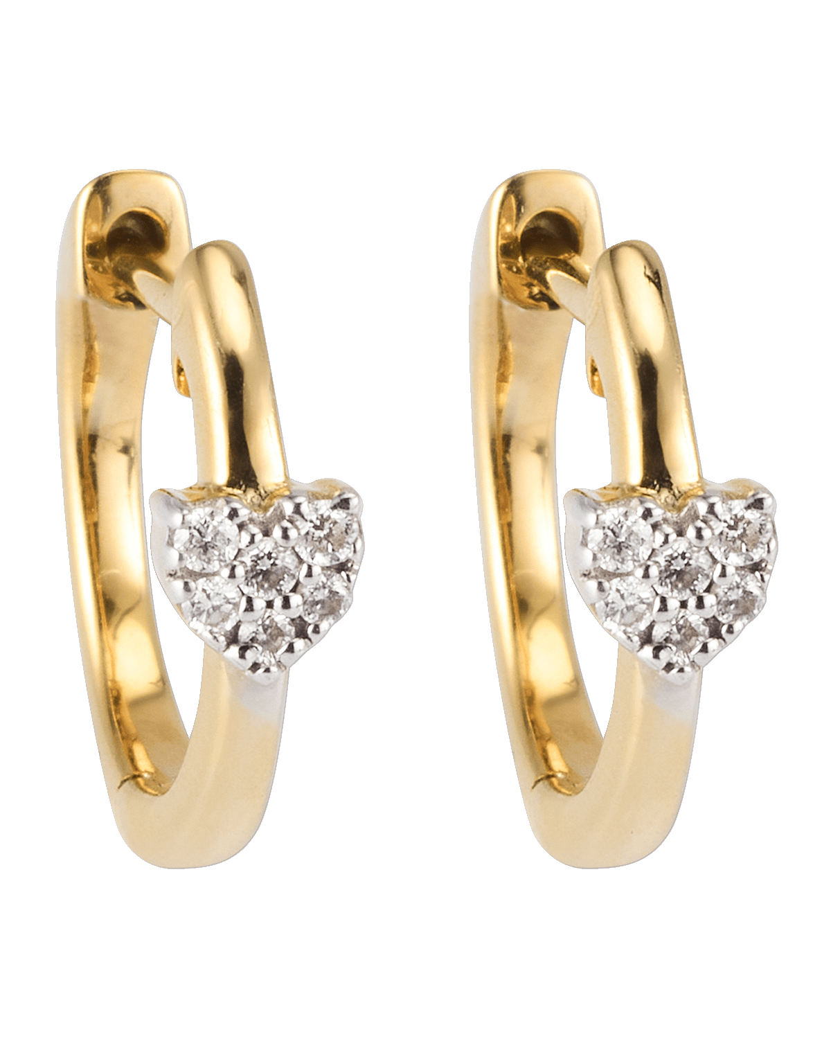 Zoe Lev Jewelry 14K Gold Diamond Toi et Moi Stud Earrings Neiman Marcus