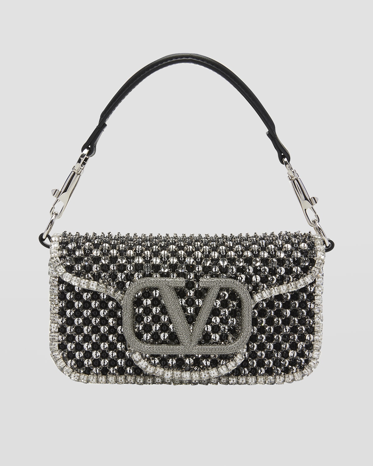 Valentino Garavani Loco Small Polka Dot Embellished Shoulder Bag