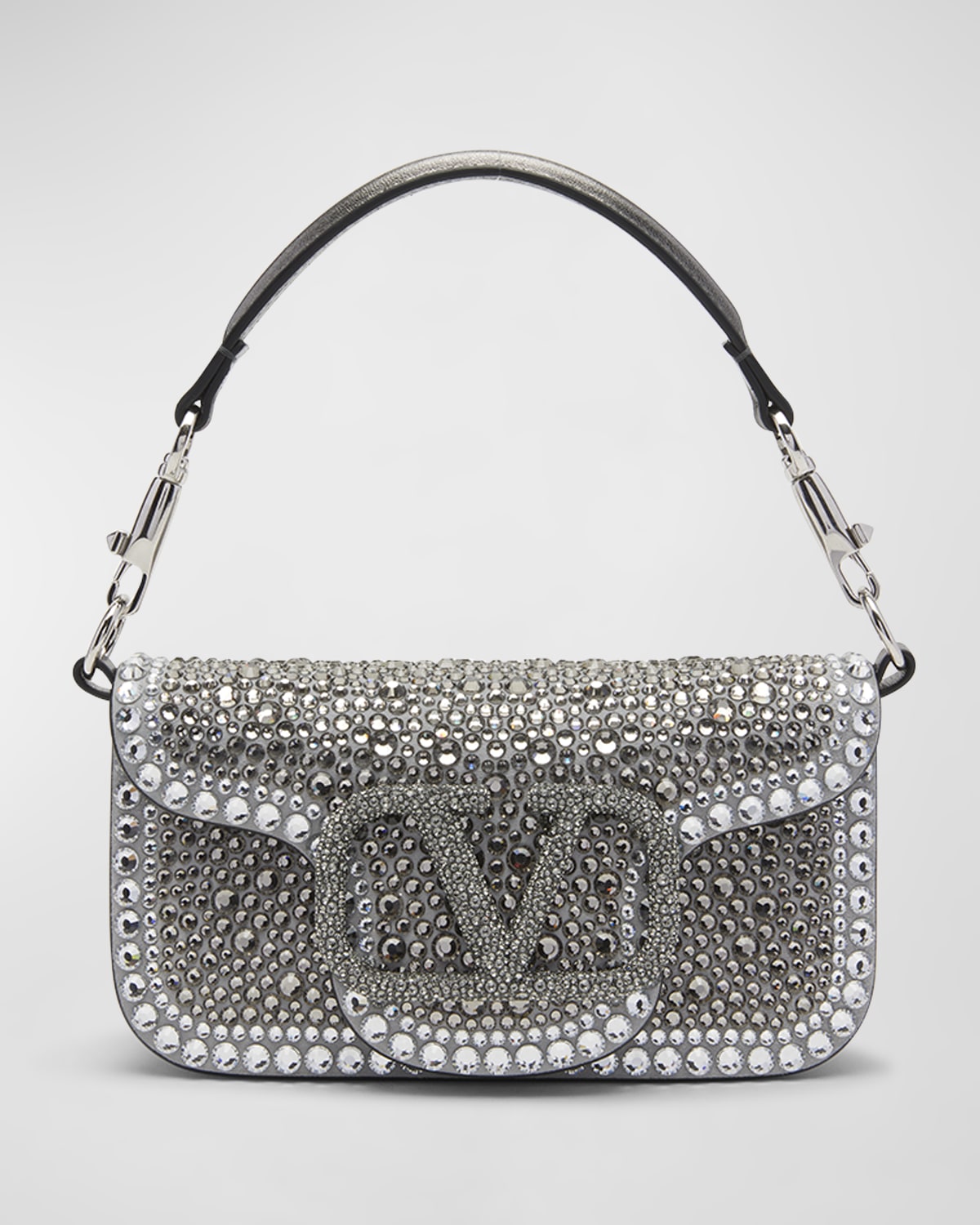 Valentino Garavani Loco Small Rhinestone Shoulder Bag