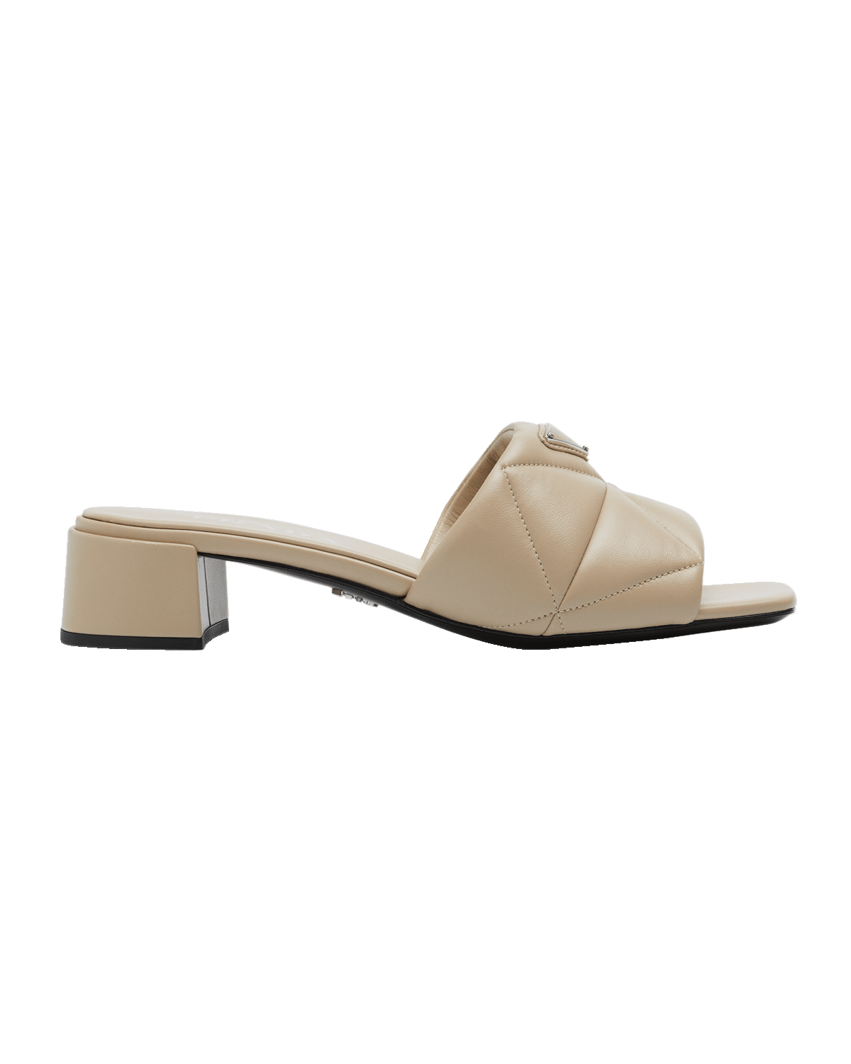 Prada Quilted Leather Slide Sandals