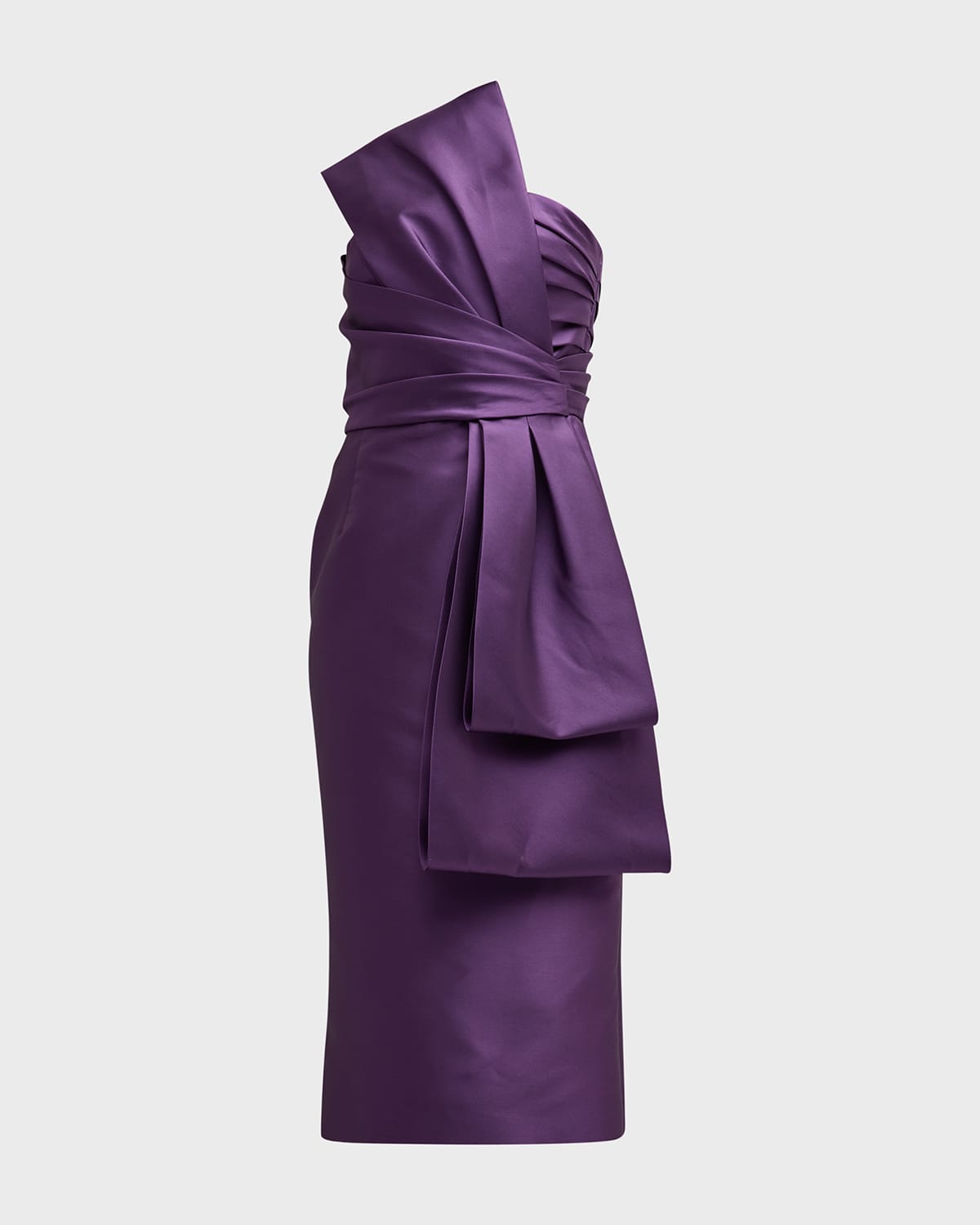 Alberta Ferretti Mikado Bustier Dress