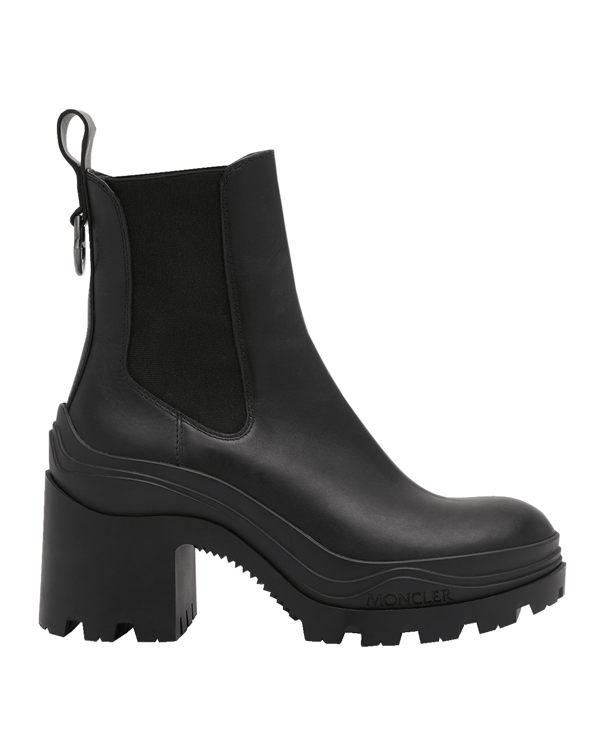 Moncler Envile Calfskin Chelsea Ankle Boots
