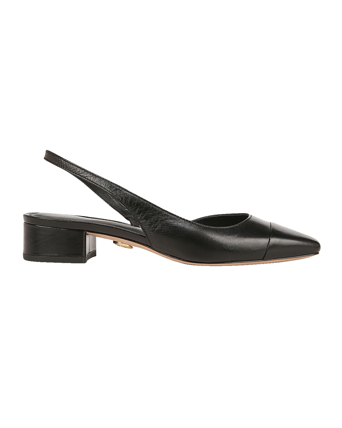 Veronica Beard Cecile Leather Slingback Ballerina Flats