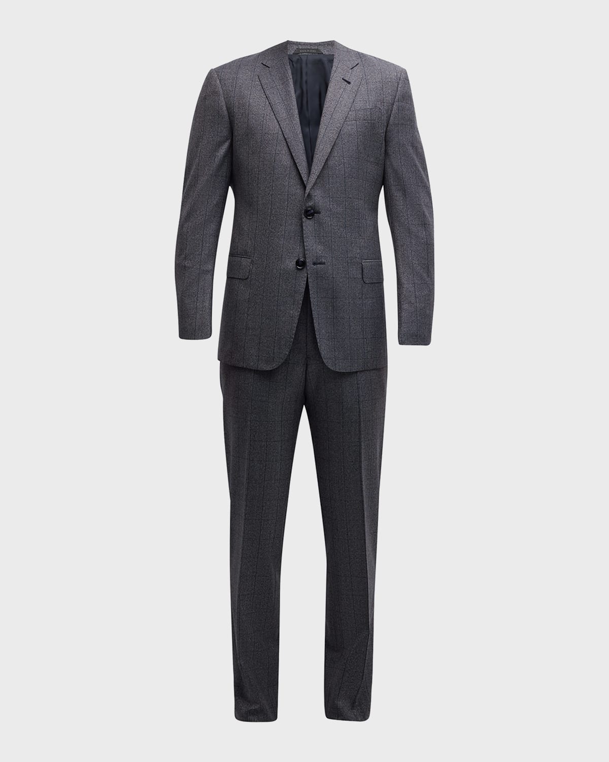 Windowpane Suit | Neiman Marcus