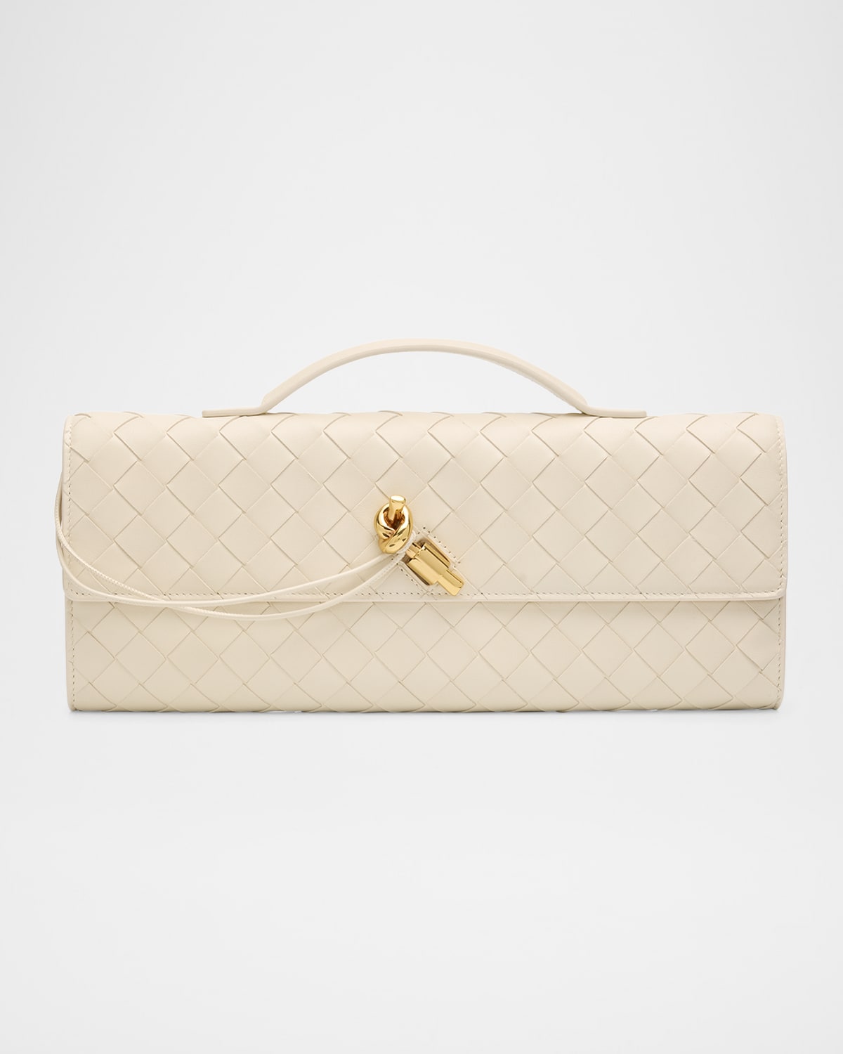 Bottega Veneta Long Andiamo Clutch Bag with Handle