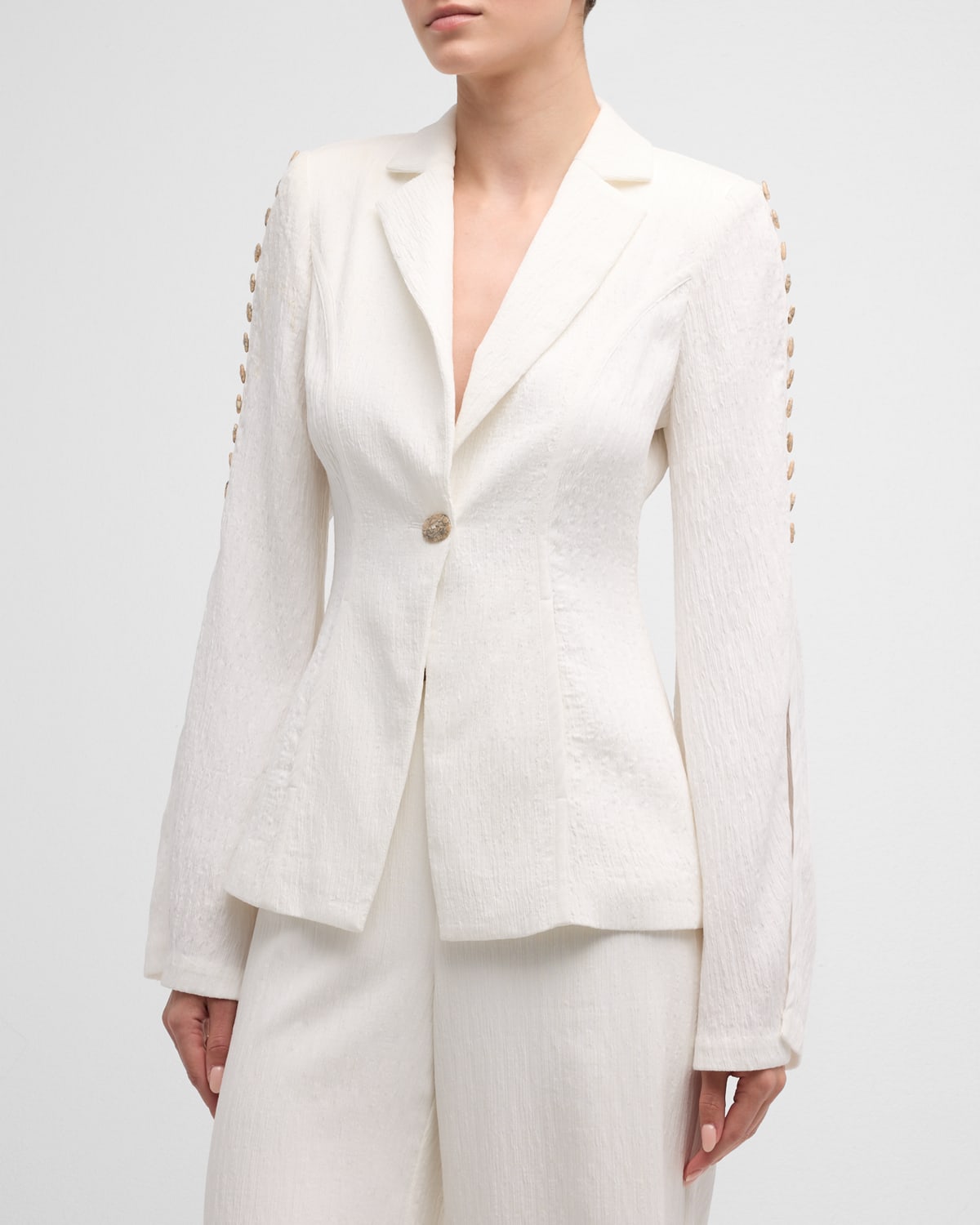 Linen Blazer Jacket | Neiman Marcus