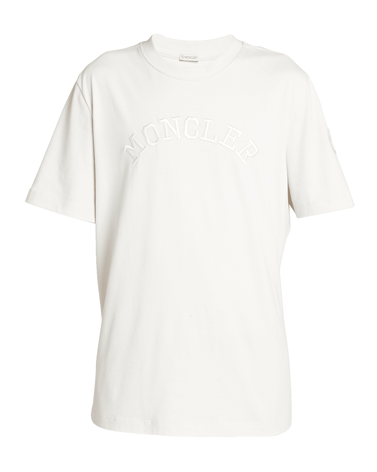Moncler Men's Tonal Embroidered Logo Tee