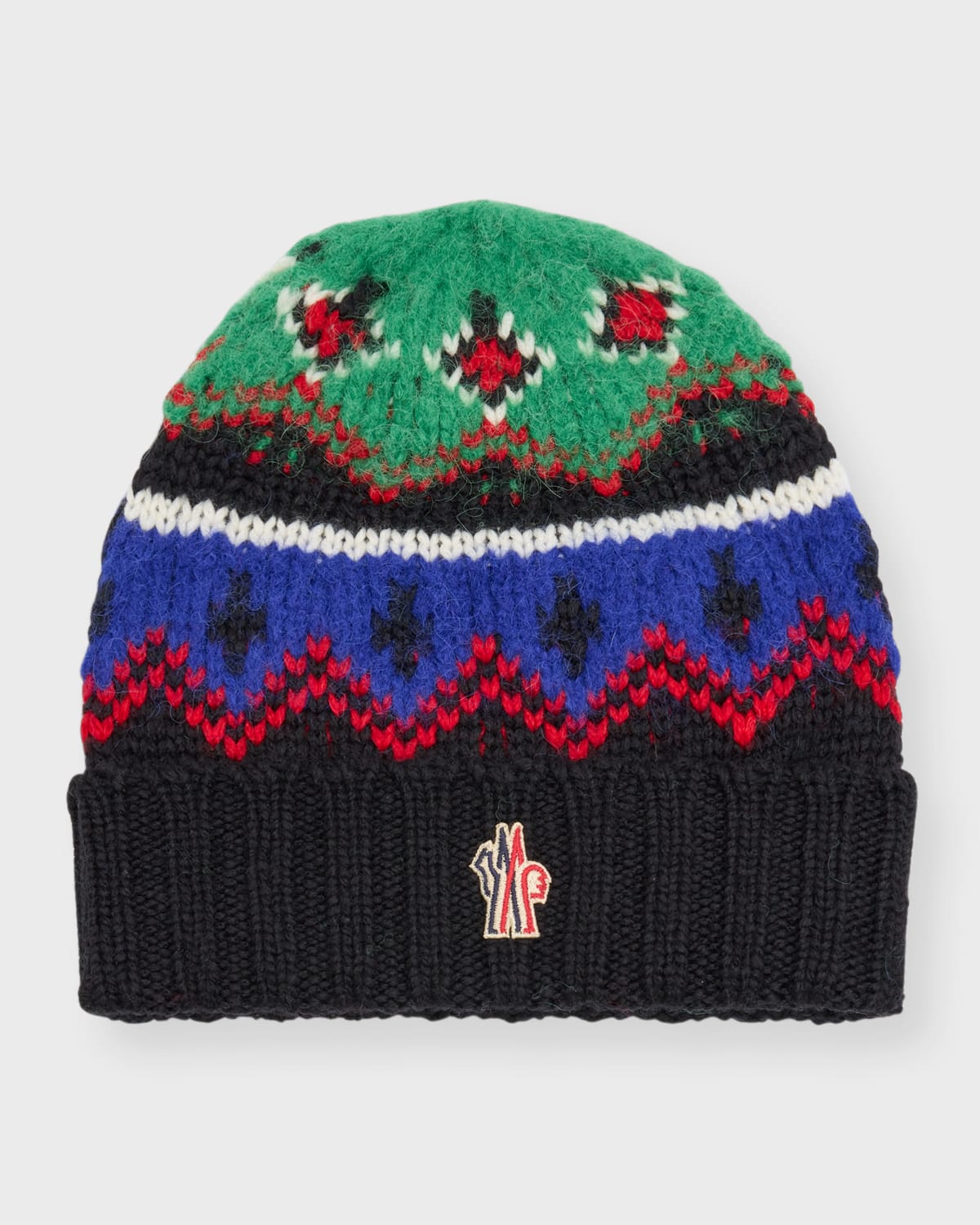 Moncler Grenoble Men's Fairisle Knit Beanie