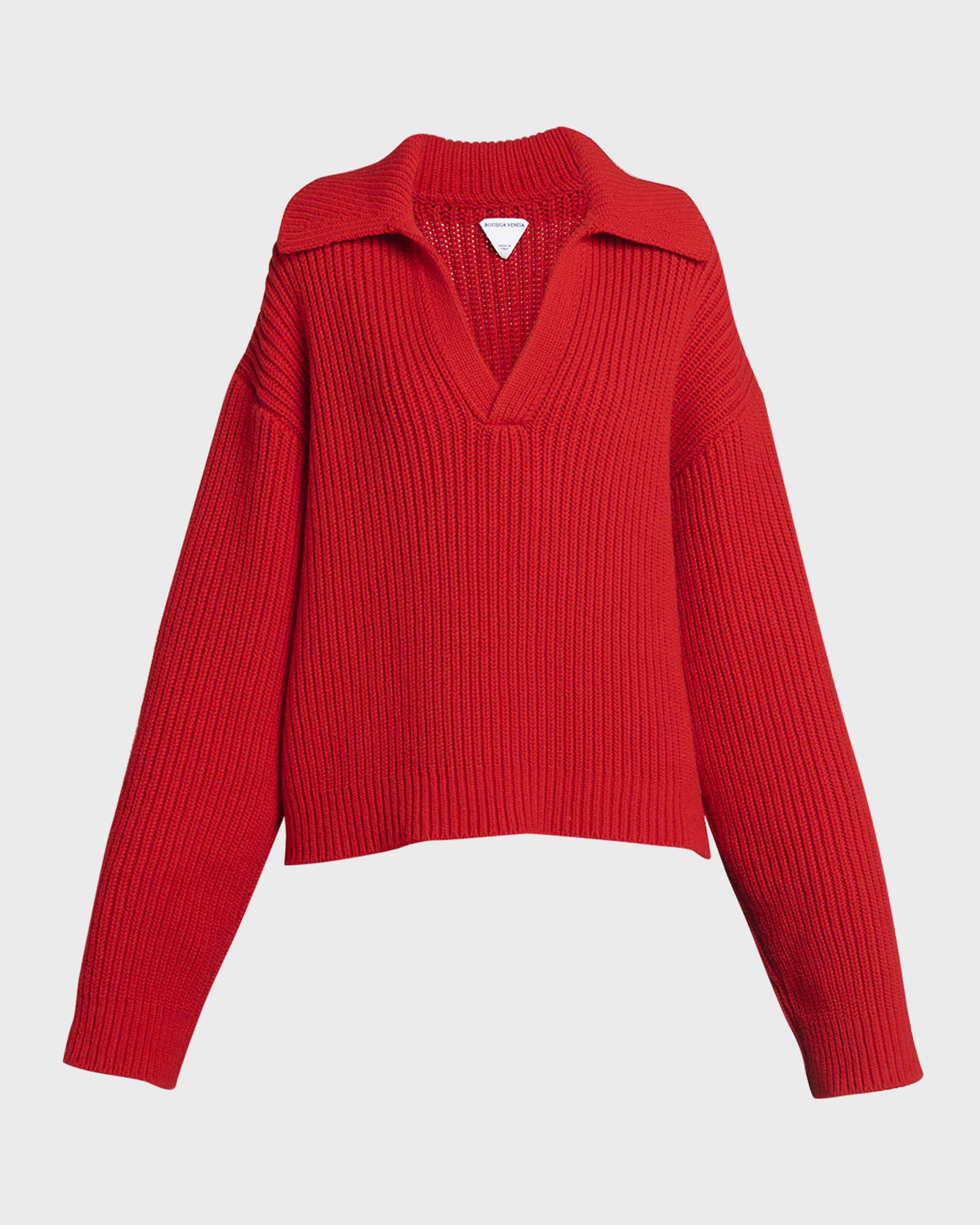 Bottega Veneta Polo Cashmere English Rib Sweater