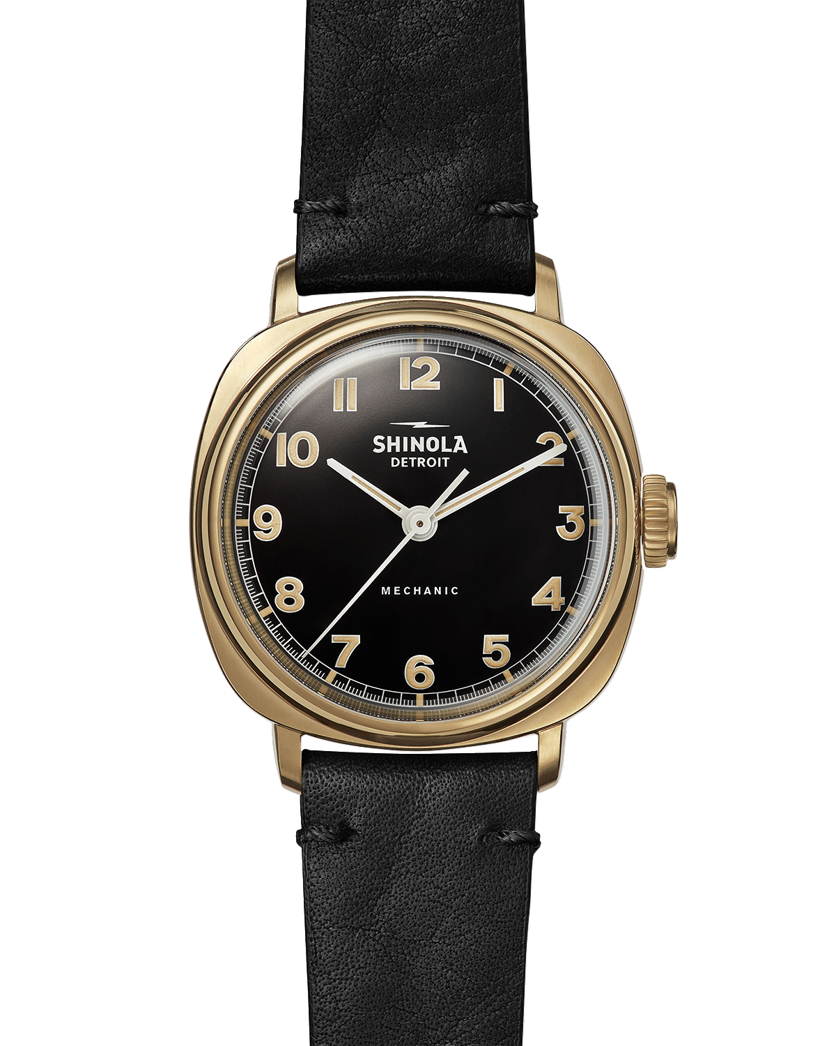 Shinola Men's Mechanic Leather-Strap Watch, 39mm