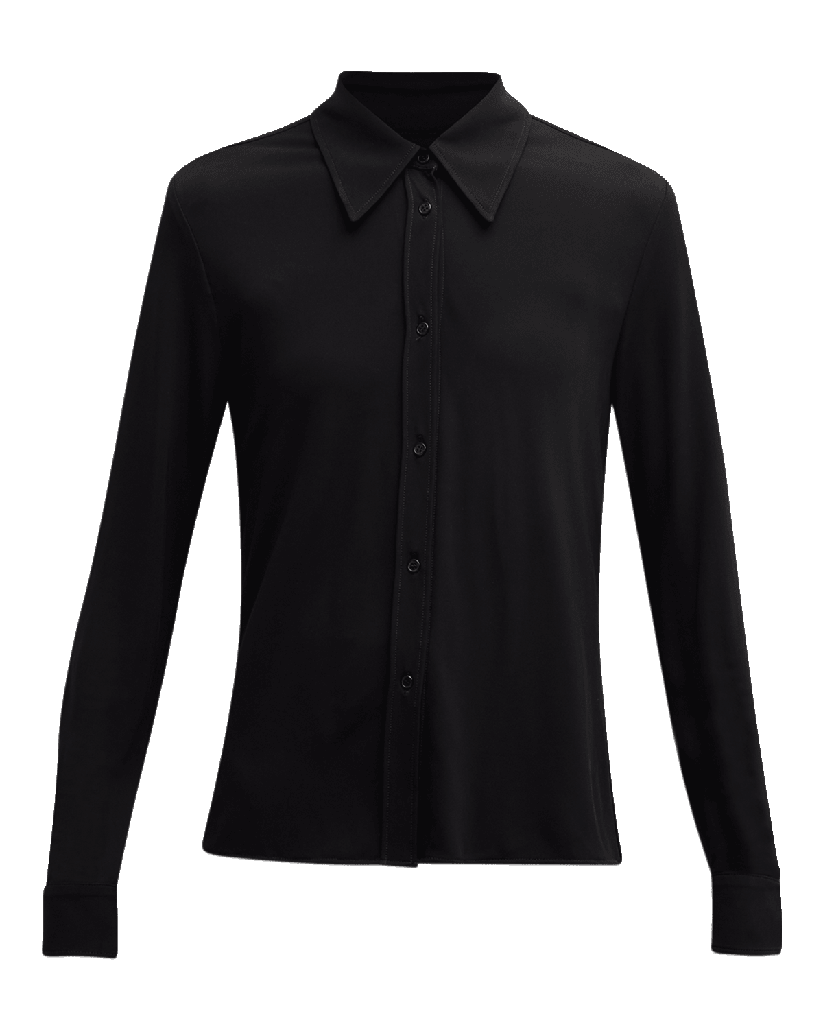 Nili Lotan Celestine Mesh Button-Front Shirt