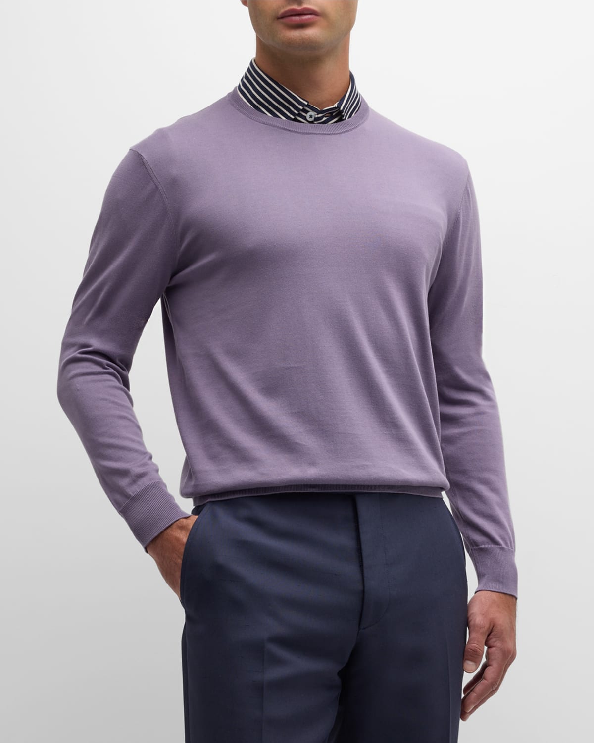 Ralph Lauren Purple Label Men's Fine-Gauge Cotton Sweater