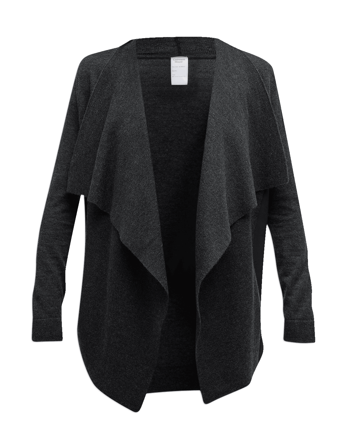 Neiman Marcus Cashmere Collection Cashmere Open Cardigan with Lace Trim ...