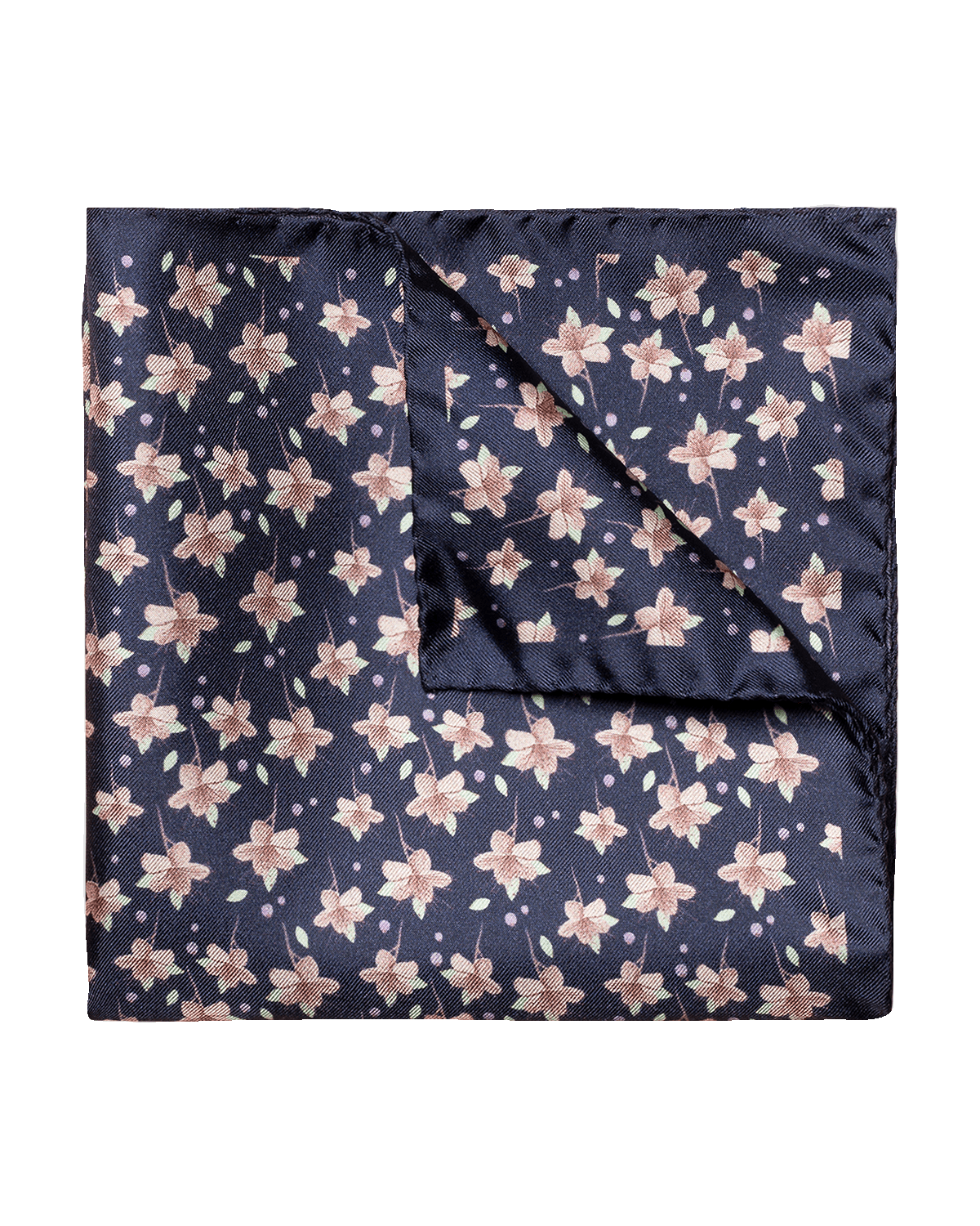 Eton Men's Floral-Print Silk Pocket Square