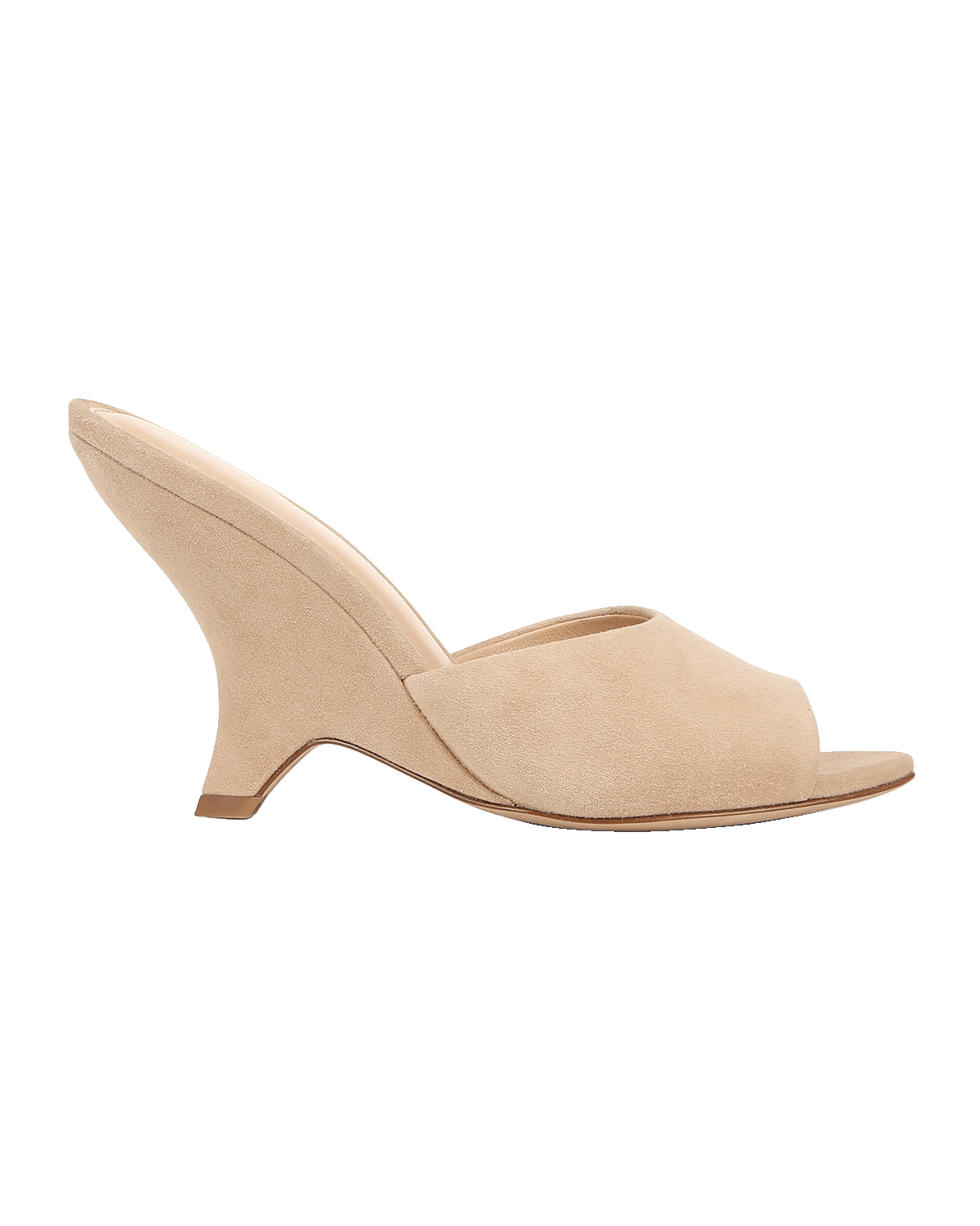 Veronica Beard Mila Suede Peep-Toe Wedge Sandals