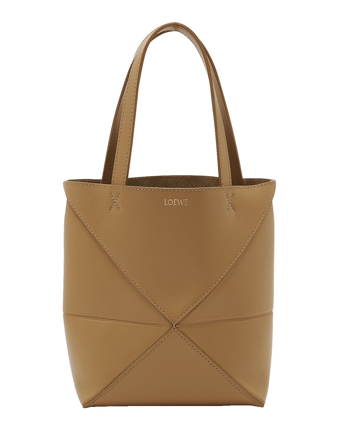 Loewe Puzzle Fold Mini Tote Bag in Shiny Leather