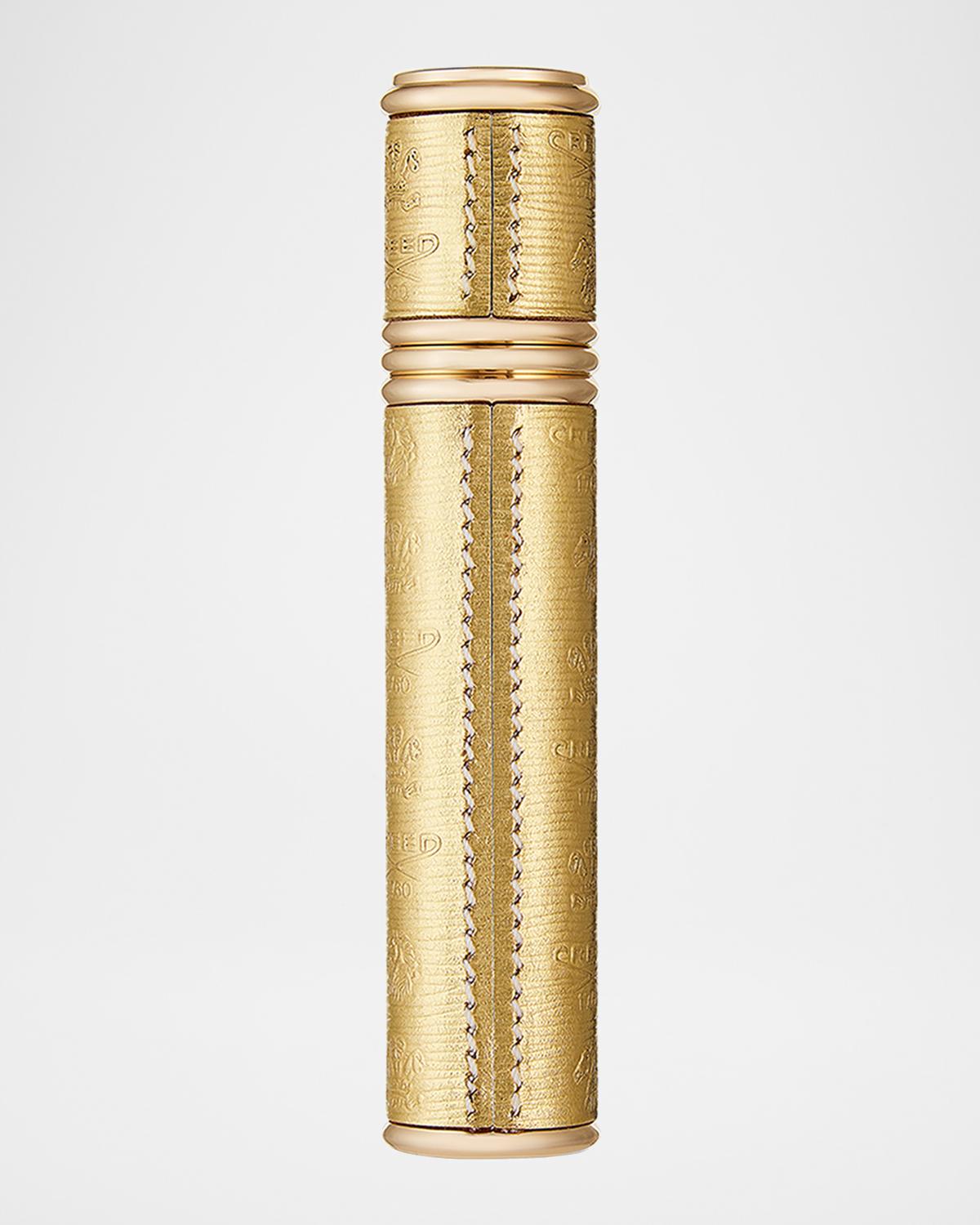 Empty Gold Refillable Pocket Spray Case, 0.33 oz.