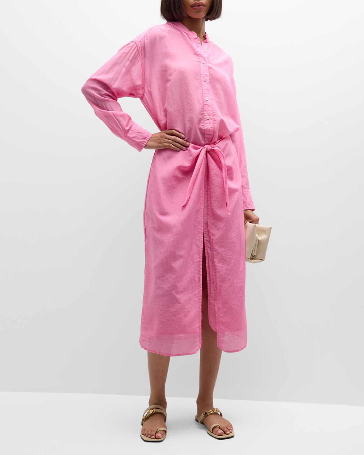 Long Sleeves Silk Shirt Dress Neiman Marcus
