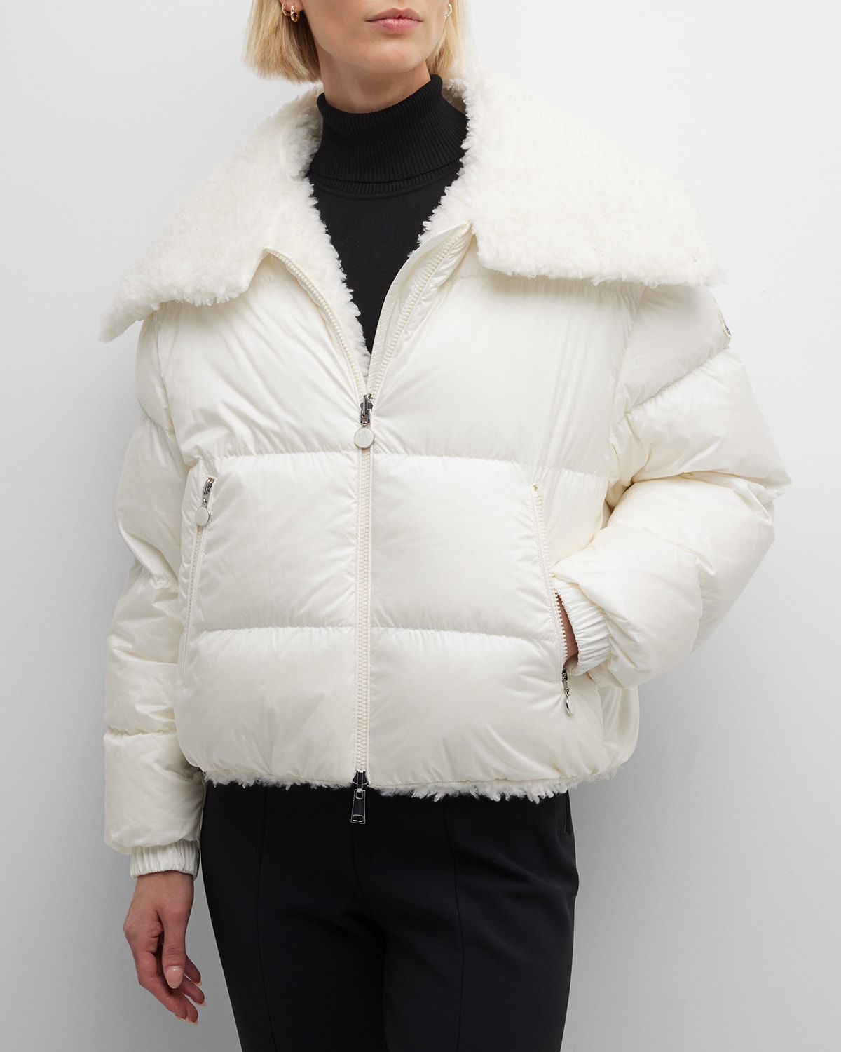 Moncler Nylon Puffer Jacket | Neiman Marcus