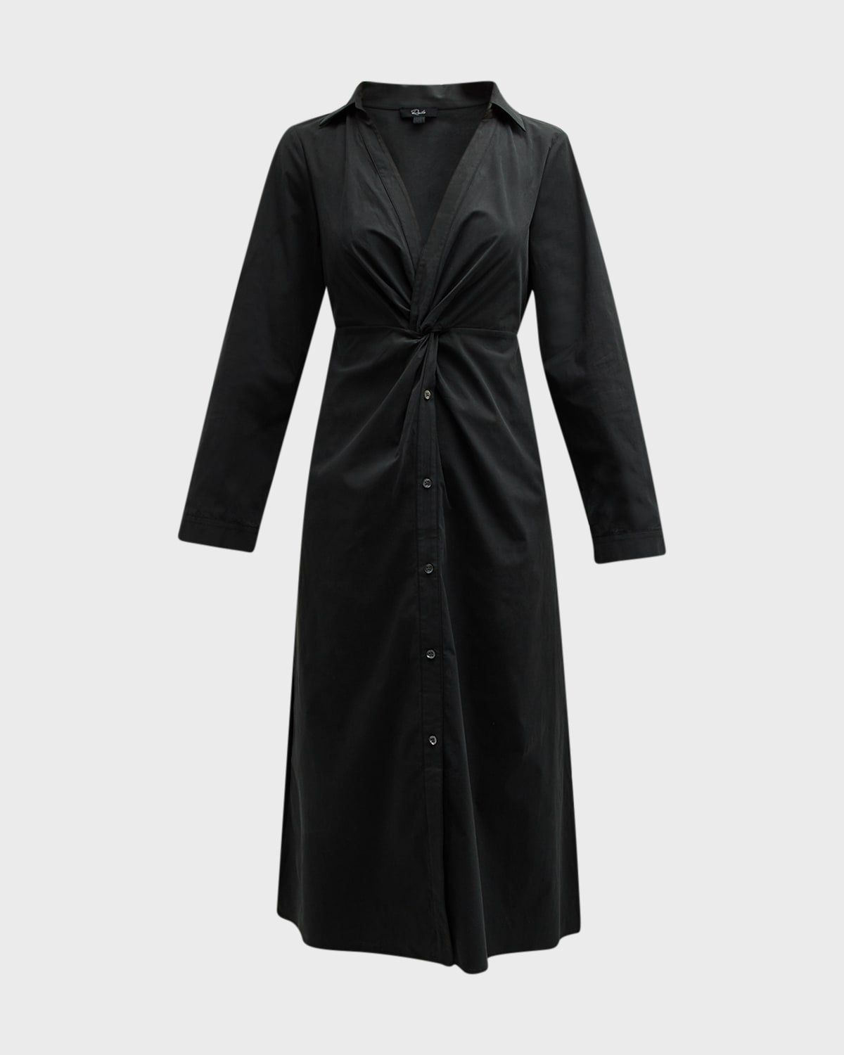Rails Irie Twist-Front Midi Shirtdress