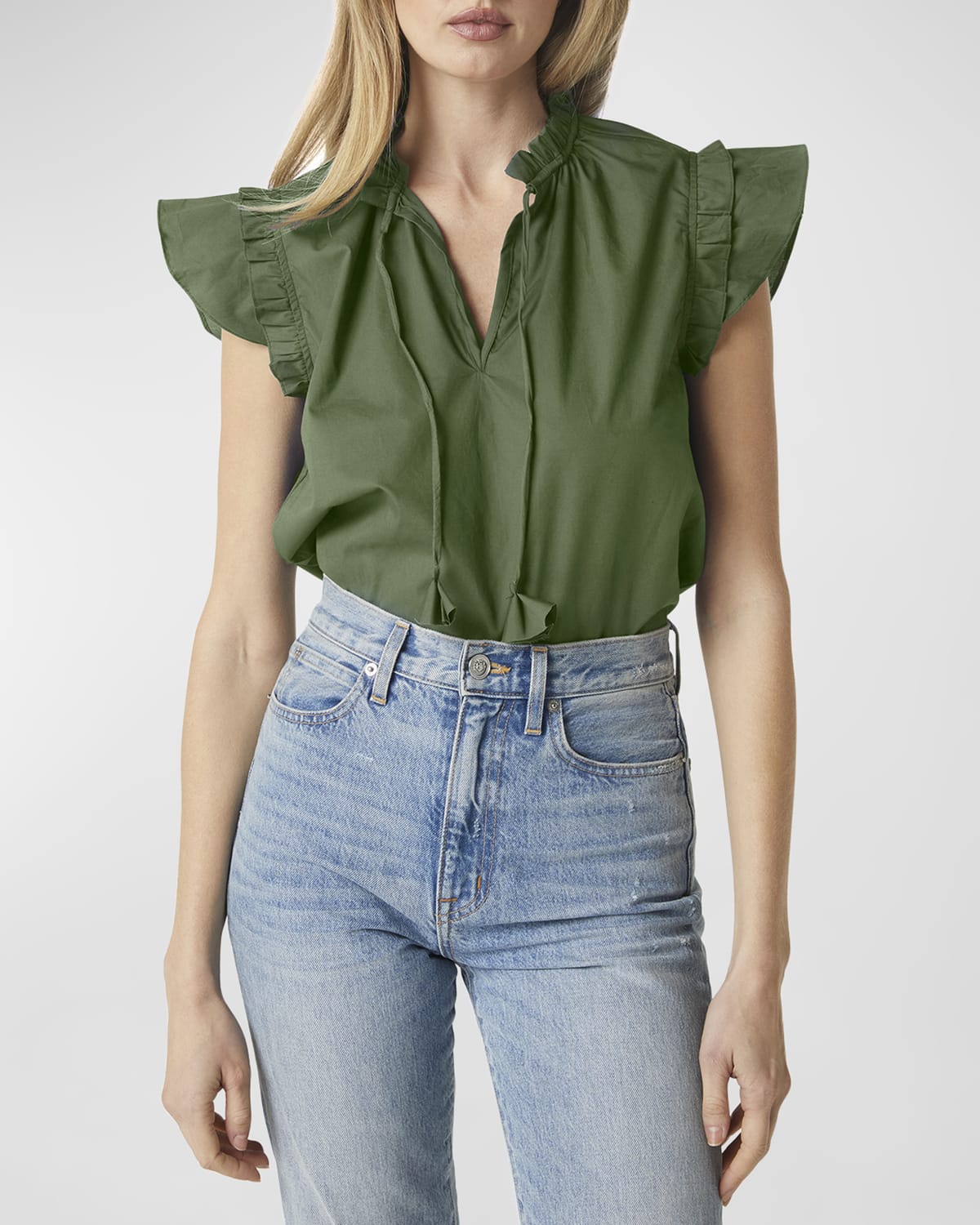 Split Neck Top | Neiman Marcus