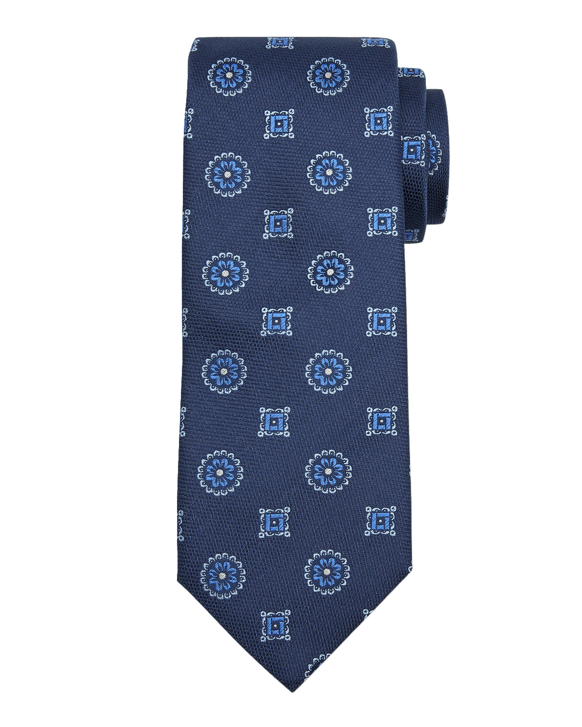 Canali Men's Medallion Jacquard Silk Tie