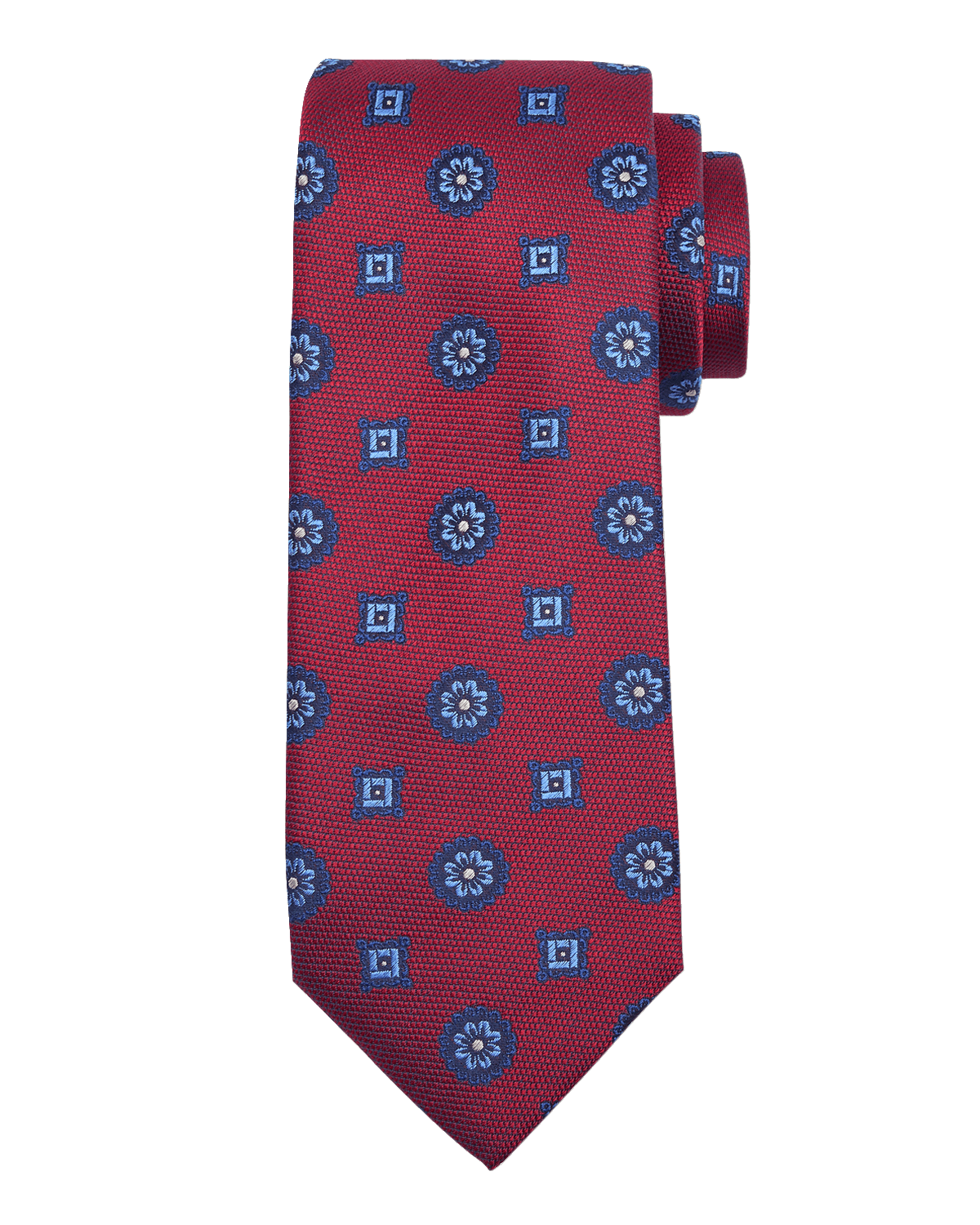 Canali Men's Medallion Jacquard Silk Tie