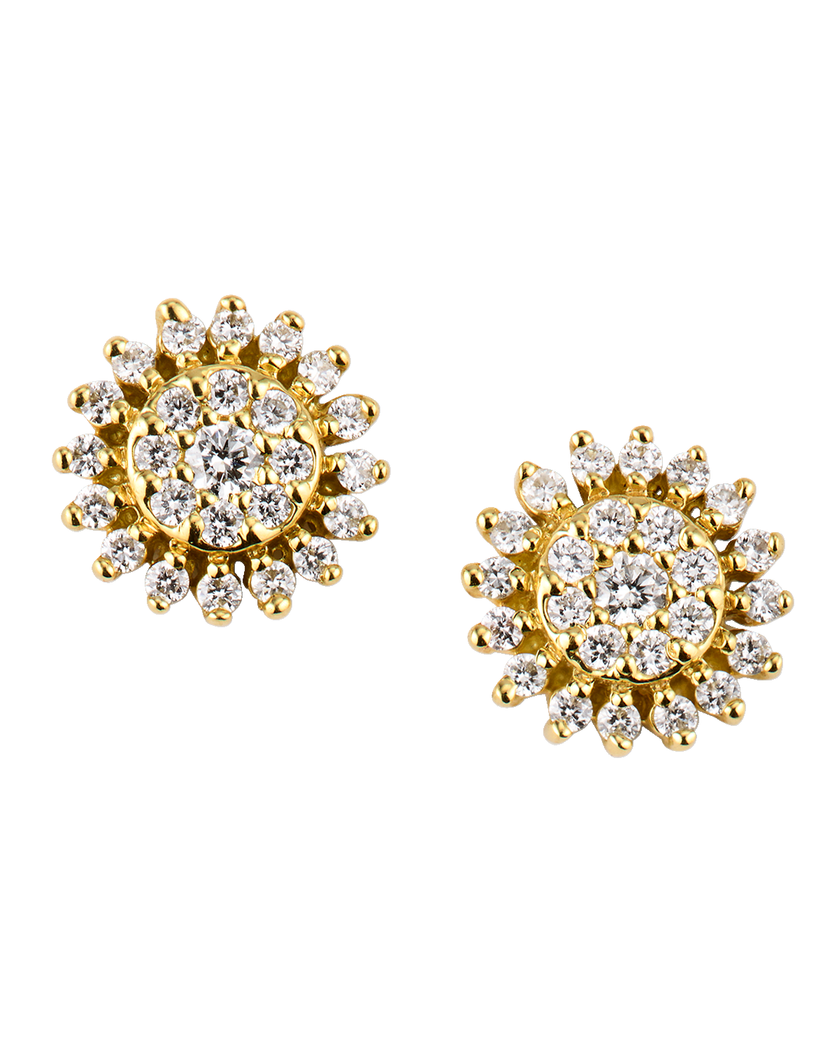 Roberto Coin 18K Diamond Starburst Stud Earrings