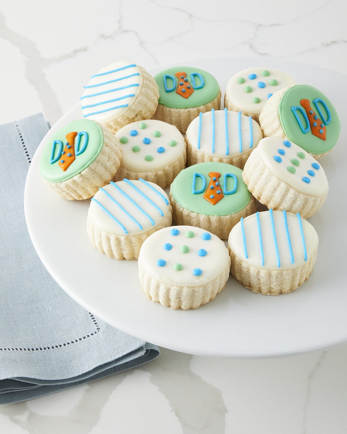 Le Gourmet Baking Father 's Day Hand-Glazed Shortbread, 12 Count