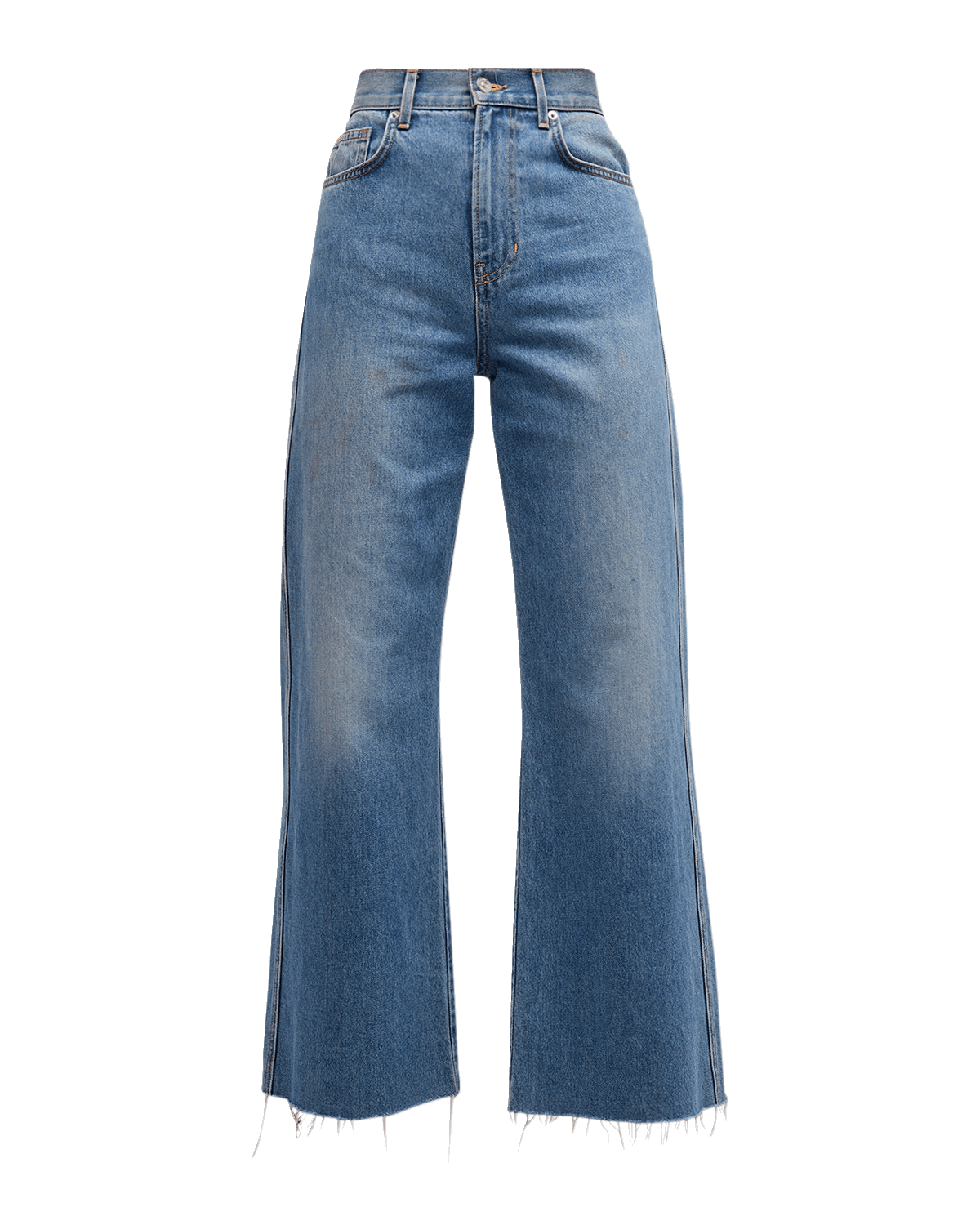 Triarchy Ms. Ava CloudStitch High Rise Barrel Leg Jeans Neiman Marcus