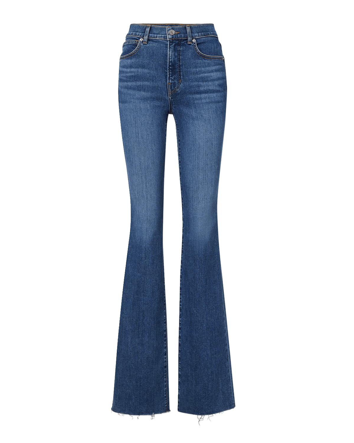Veronica Beard Cameron Bootcut Raw Hem Jeans