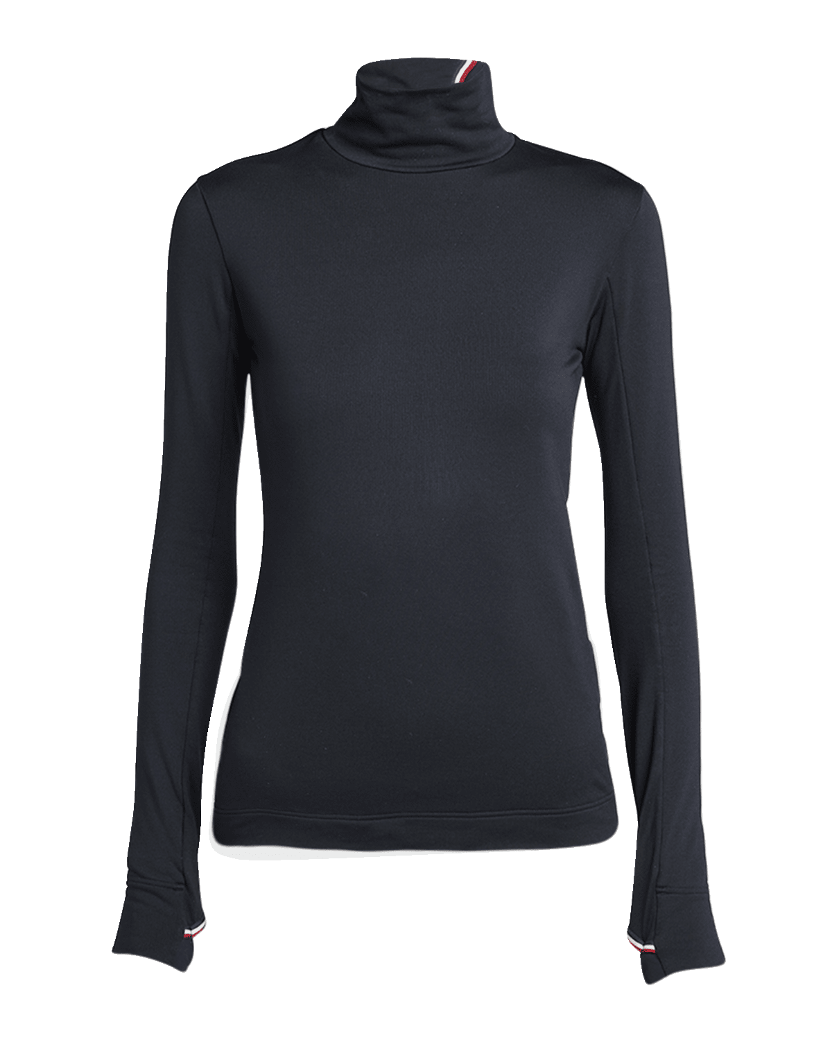 Moncler Grenoble Jersey Turtleneck with Striped Detail