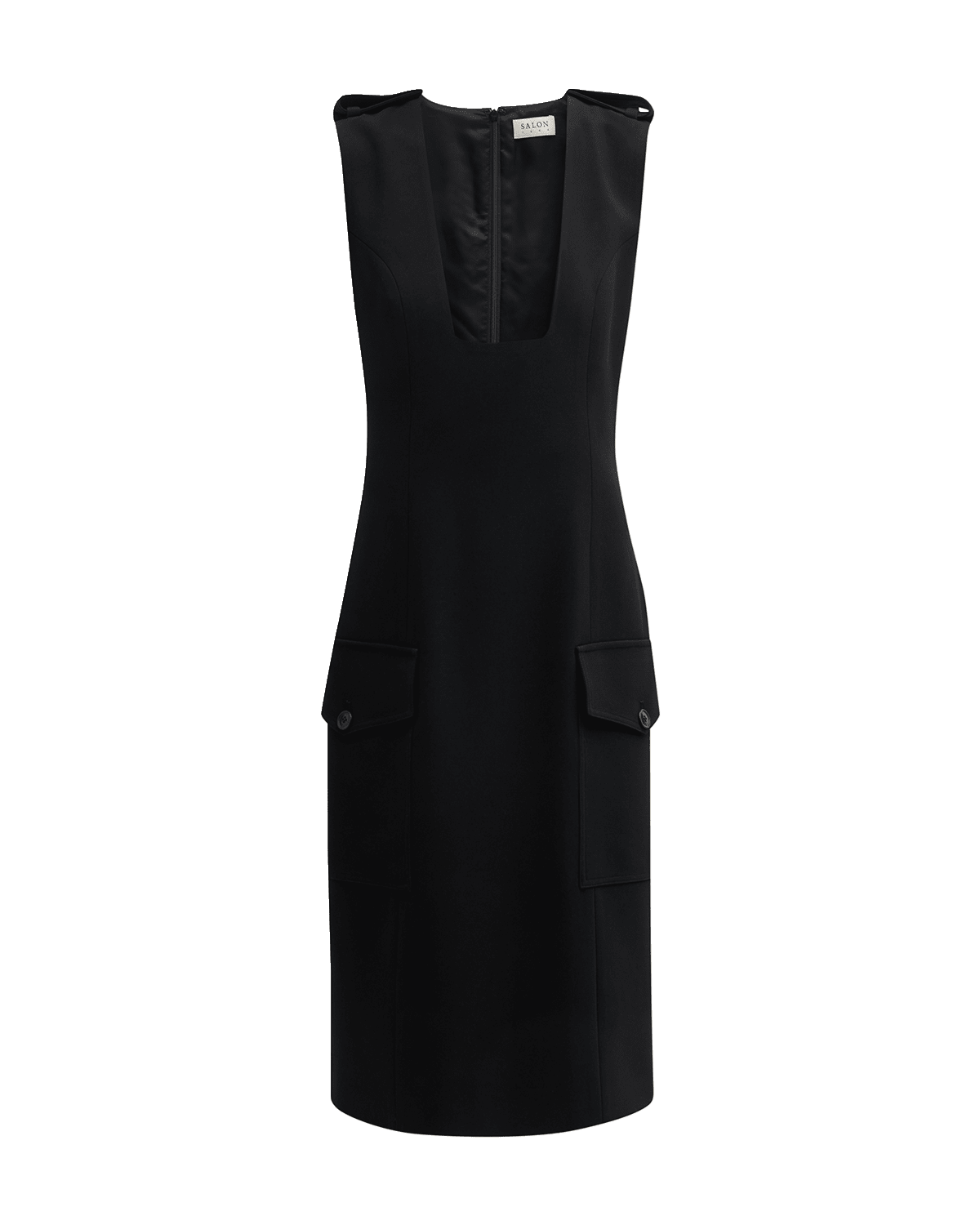 Salon 1884 Vero Plunging Sleeveless Dress