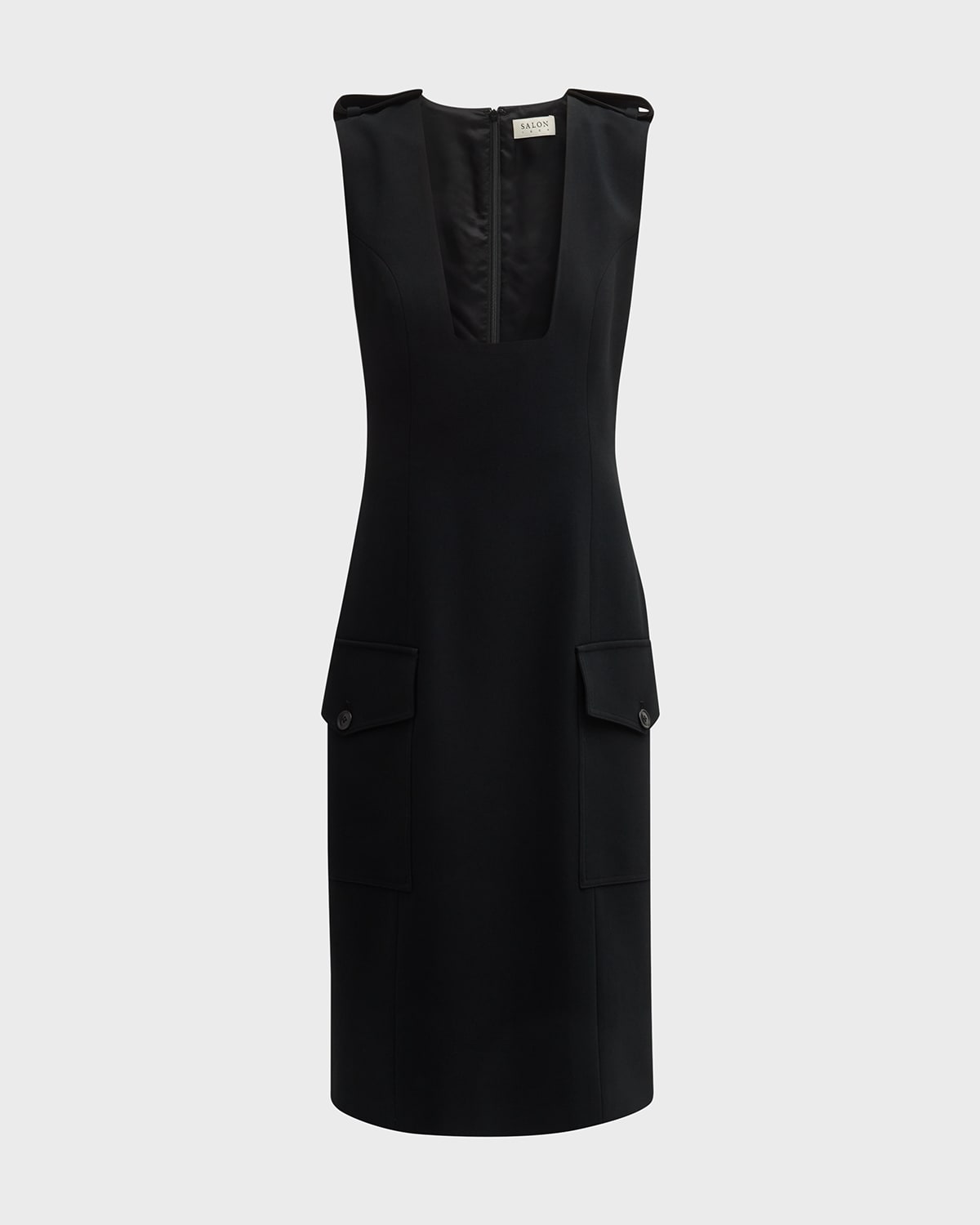 Salon 1884 Vero Plunging Sleeveless Dress