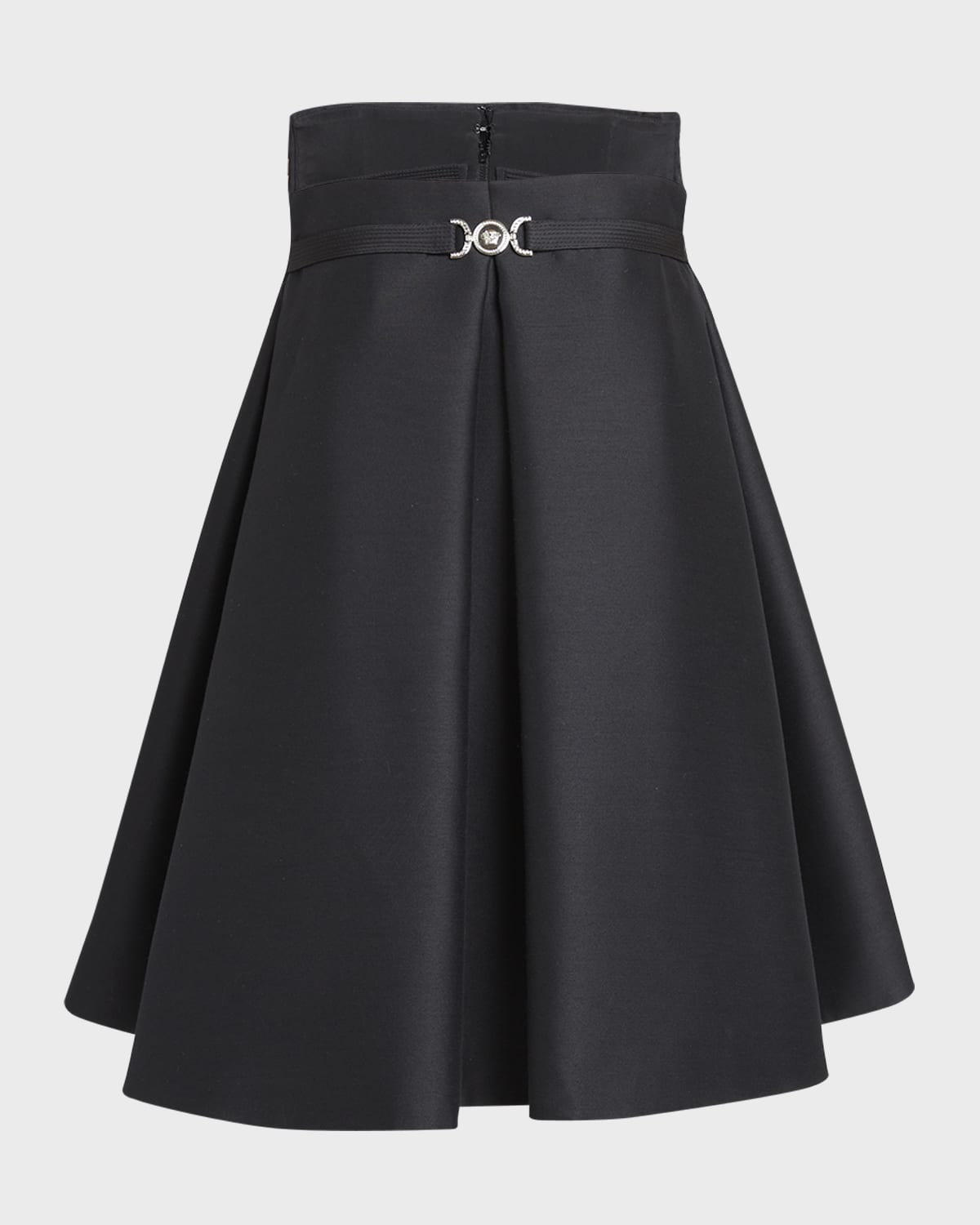 Versace Sculptural Pleated Strapless Mini Dress