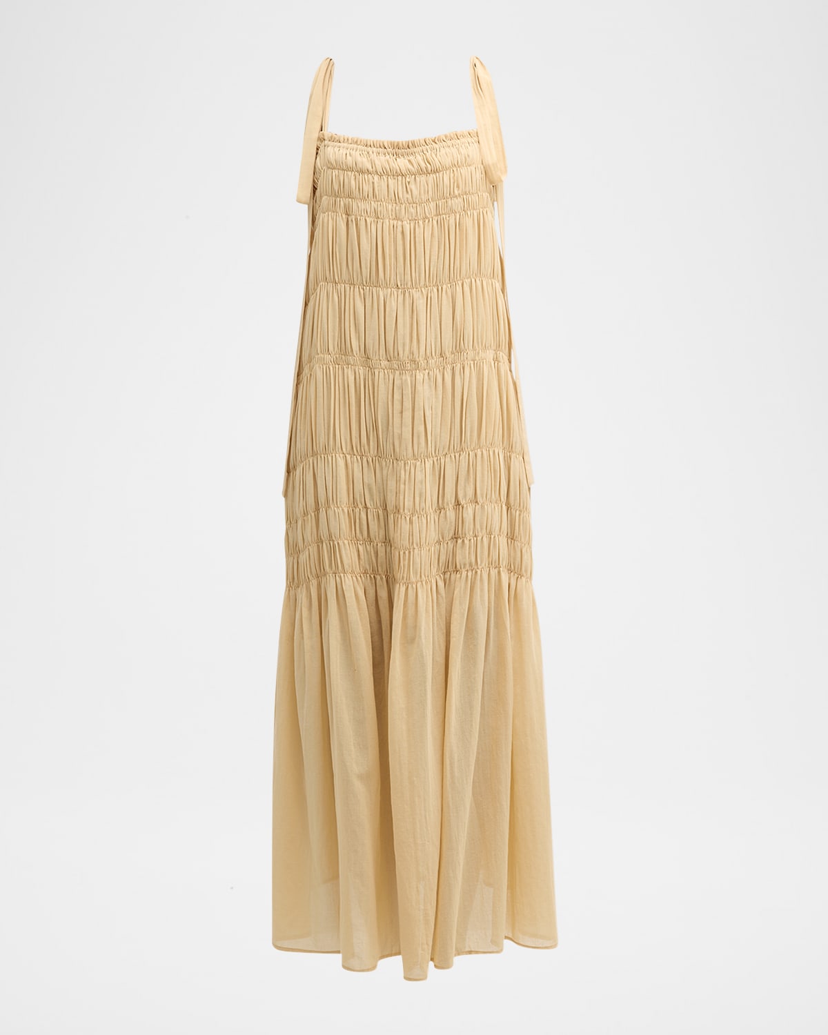 By Malene Birger Vyra Shirred Maxi Dress