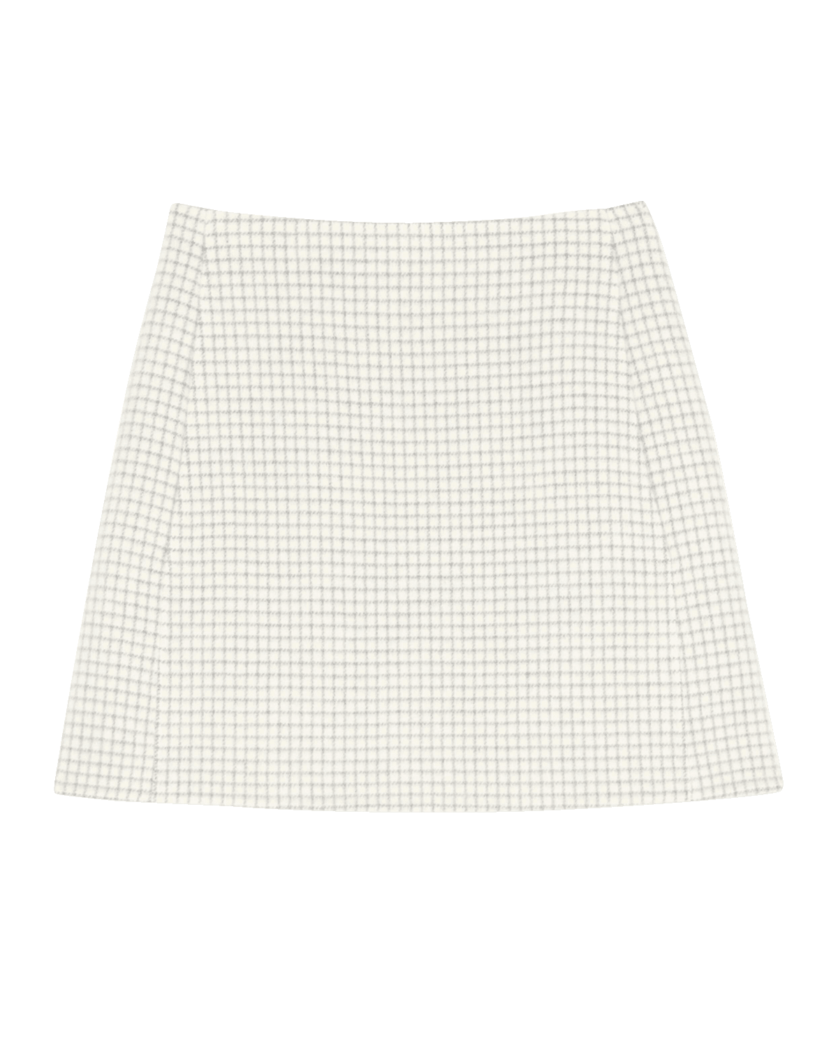 Theory Checked High-Waist Mini Skirt