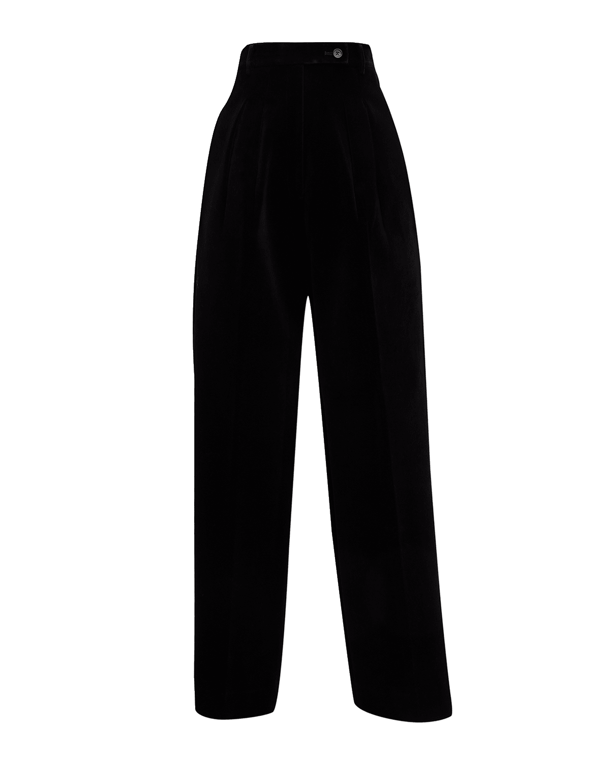 Gia Studios High Rise Straight Velvet Trousers