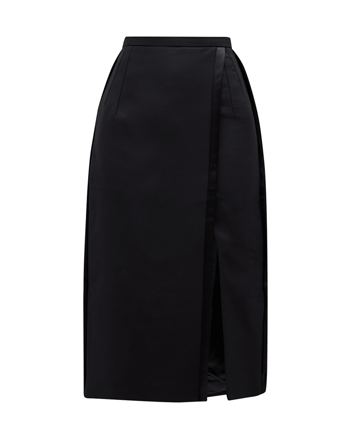 Dice Kayek Slit-Hem Crepe Midi Skirt