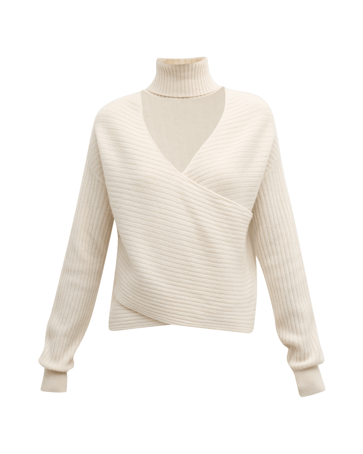 Naadam Cashmere Cutout Reversible Turtleneck Sweater