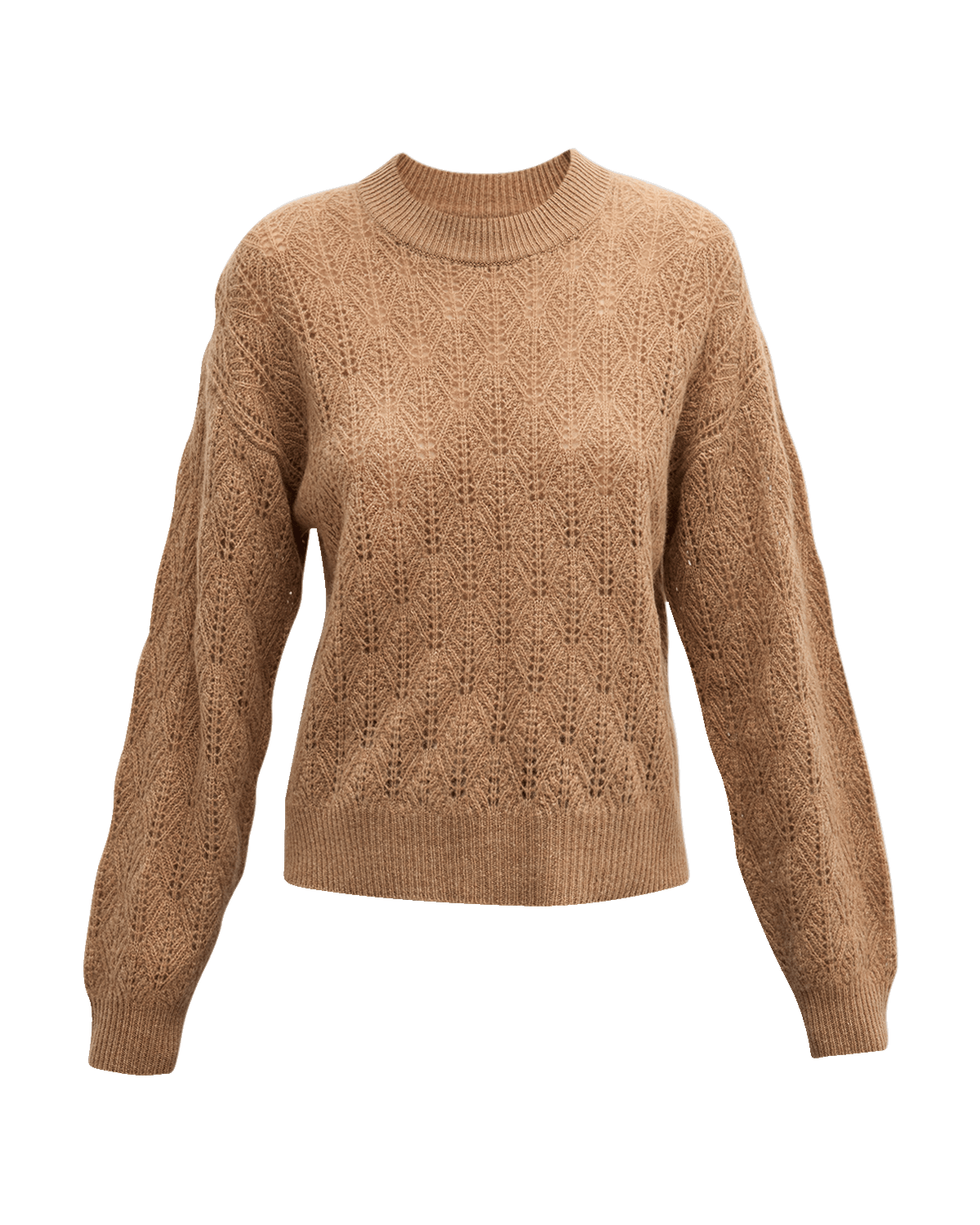 Naadam Pointelle-Knit Wool-Cashmere Sweater