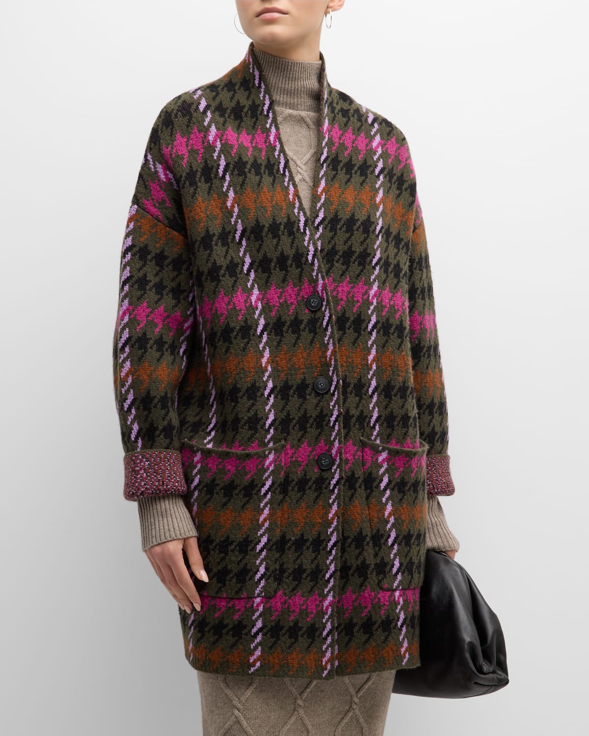 Etoile Isabel Marant Faby Striped Wool Alpaca Long Coat Neiman Marcus