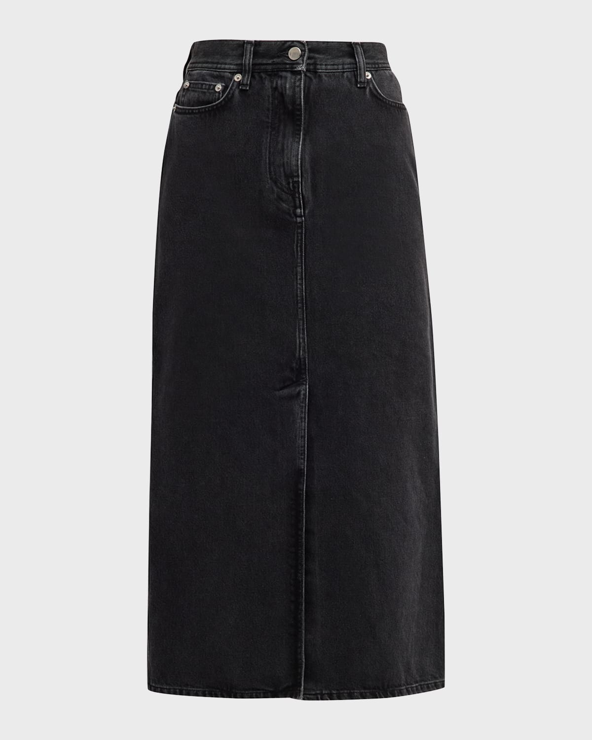 Loulou Studio Rona Denim Long Skirt