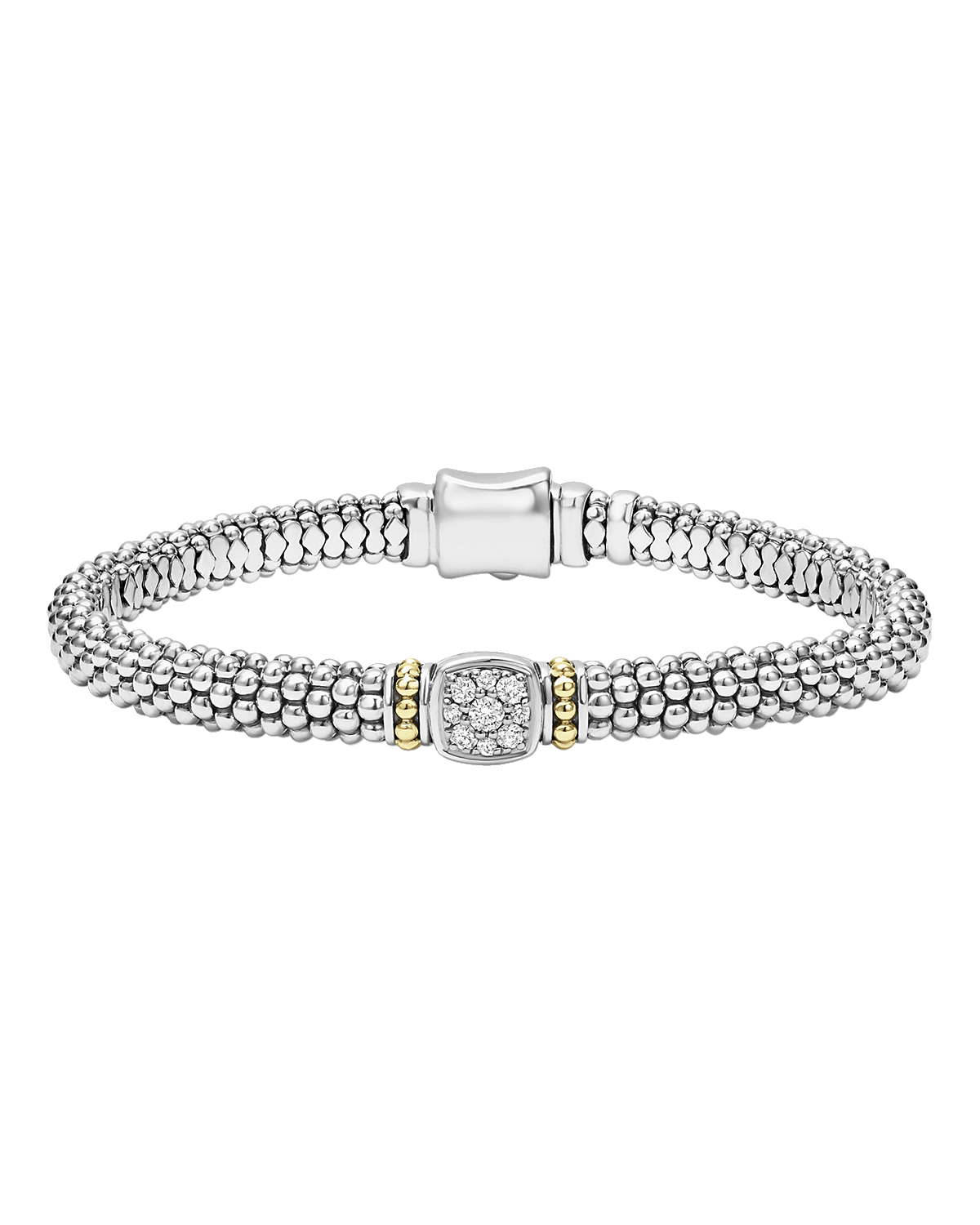 LAGOS Rittenhouse Sterling Silver Diamond Rope Bracelet