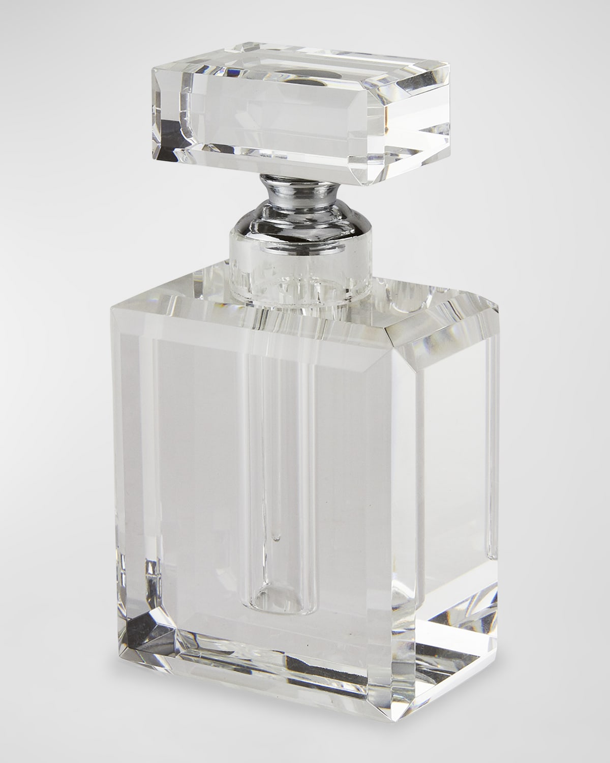 Tizo Clear Crystal Channel Shape Perfume Bottle