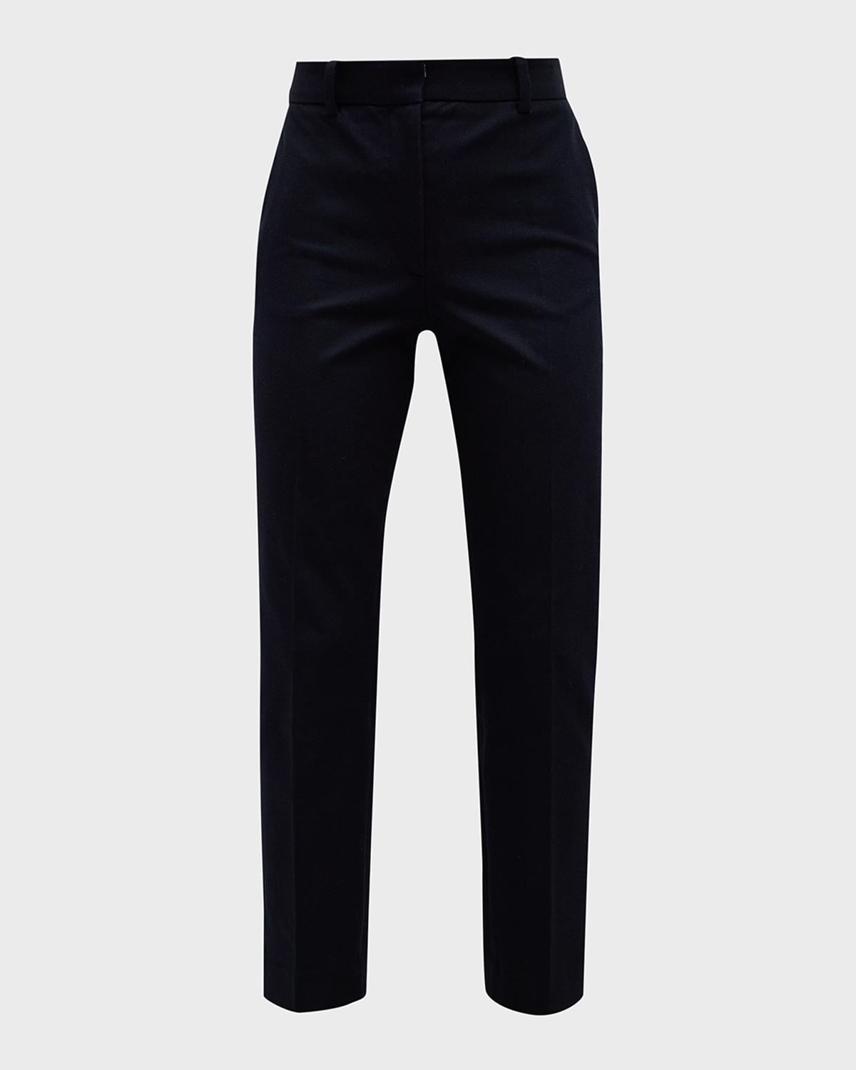 Joseph Coleman Cropped High-Rise Gabardine Pants